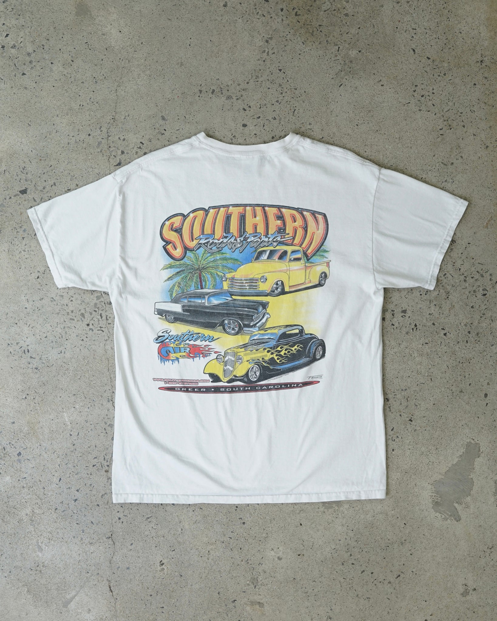 southern rods and parts cars t-shirt
