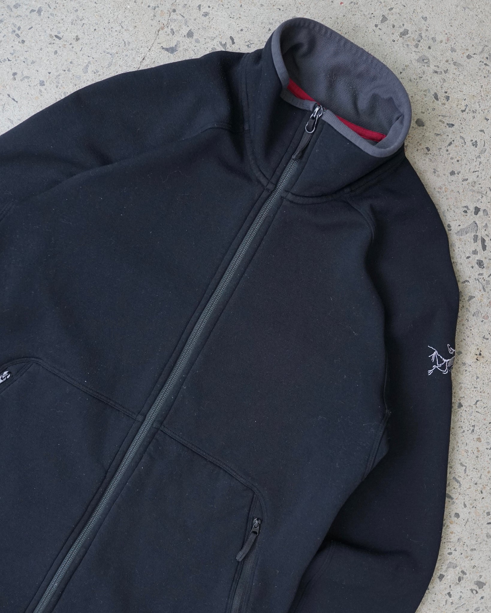 arc'teryx zip-up sweater