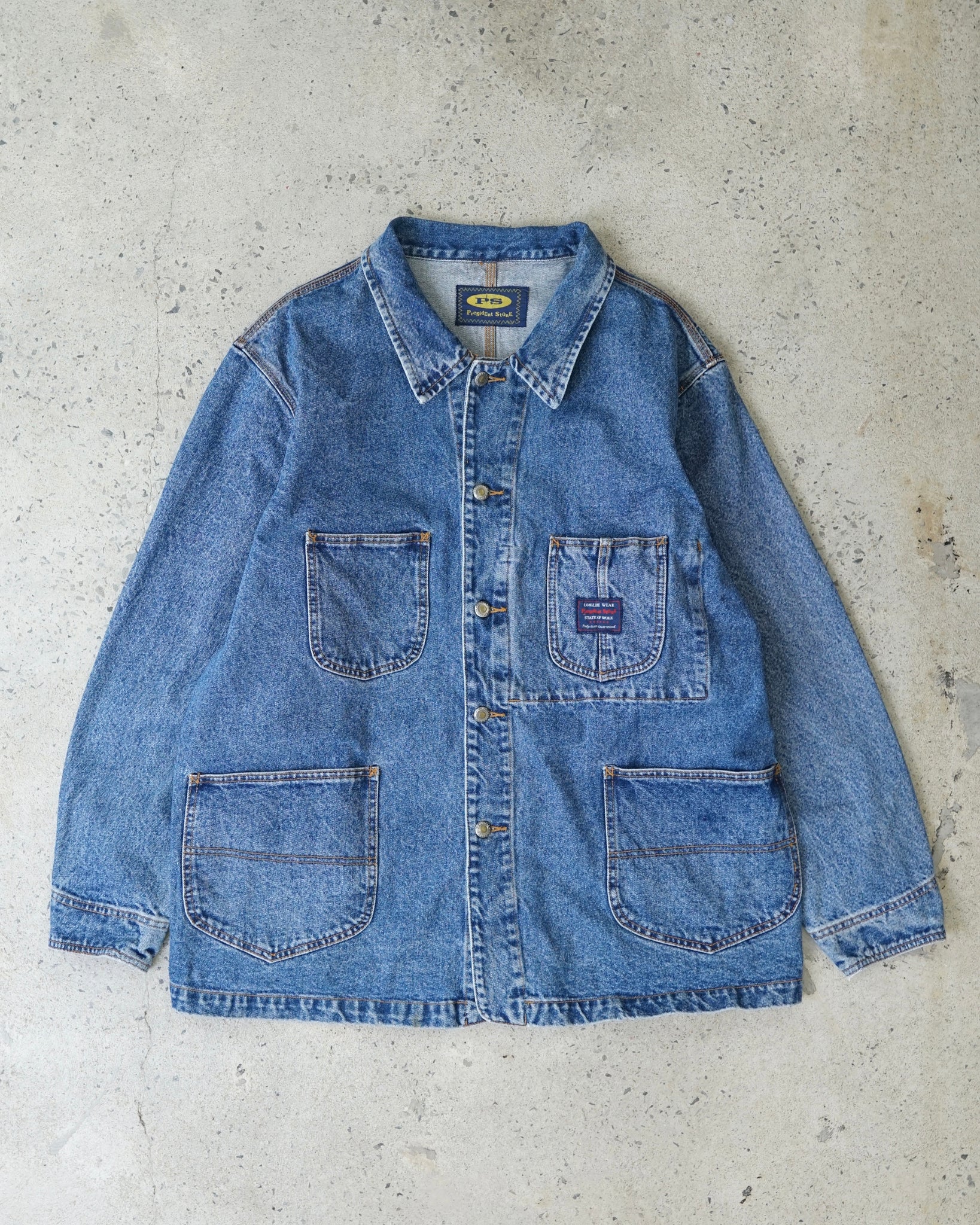 president stone denim jacket