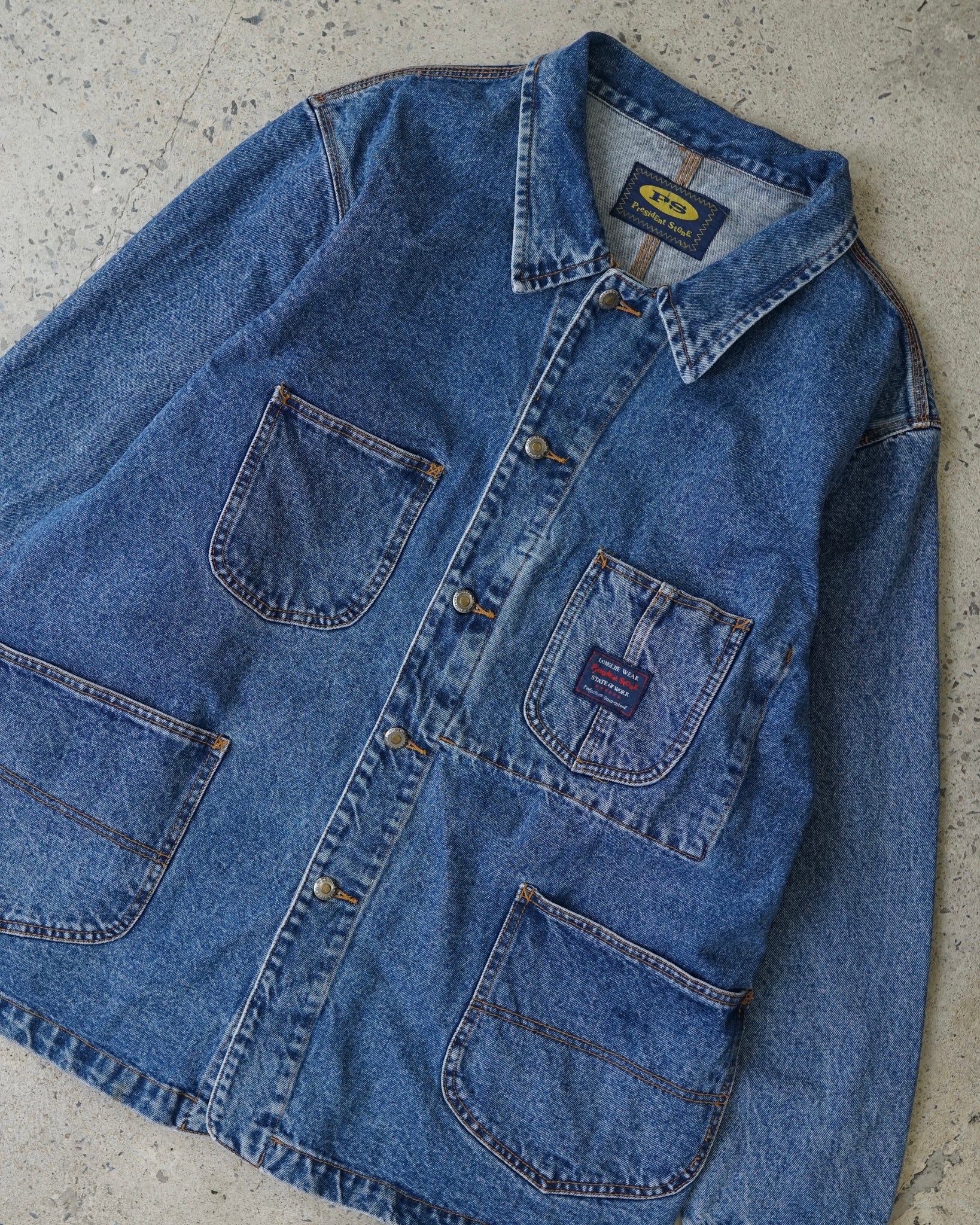 president stone denim jacket