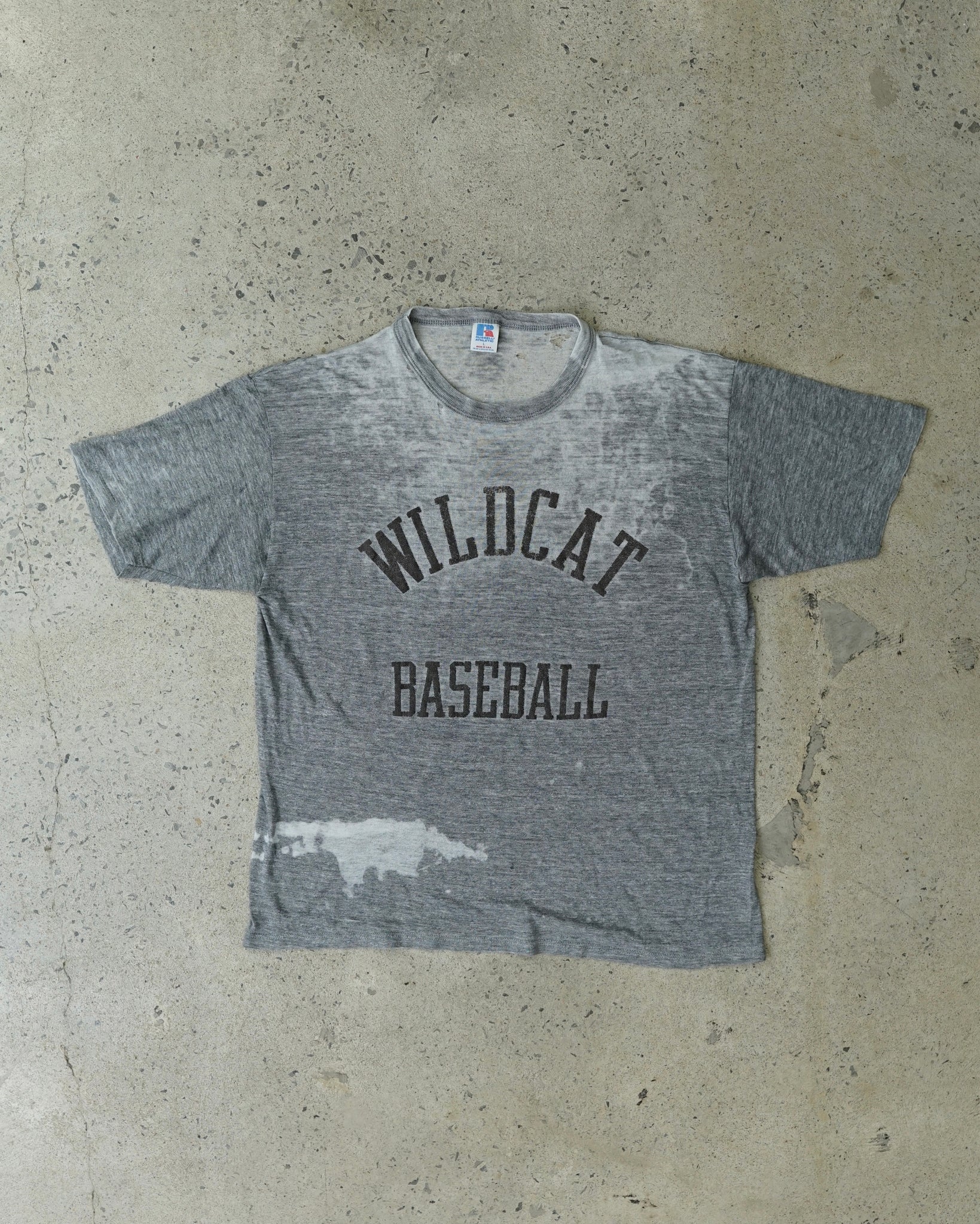 wildcat baseball russell athletic paper thin t-shirt