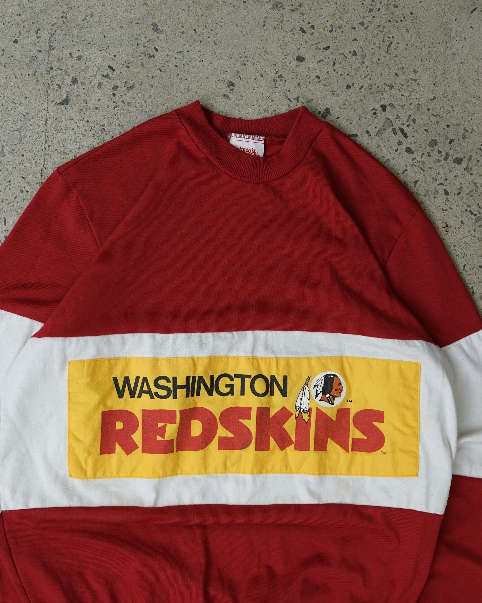 washington redskins nutmeg crewneck