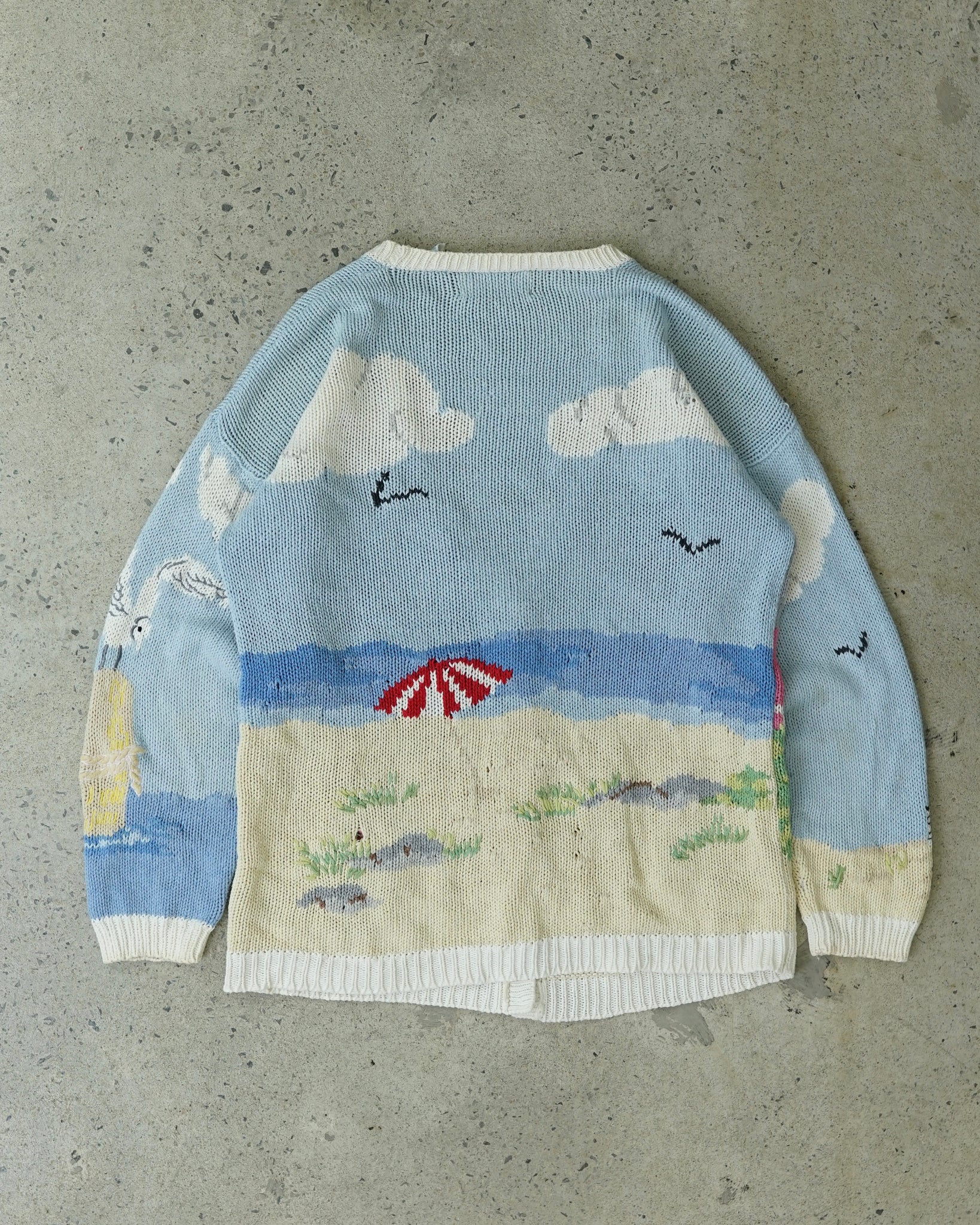 beach knit cardigan