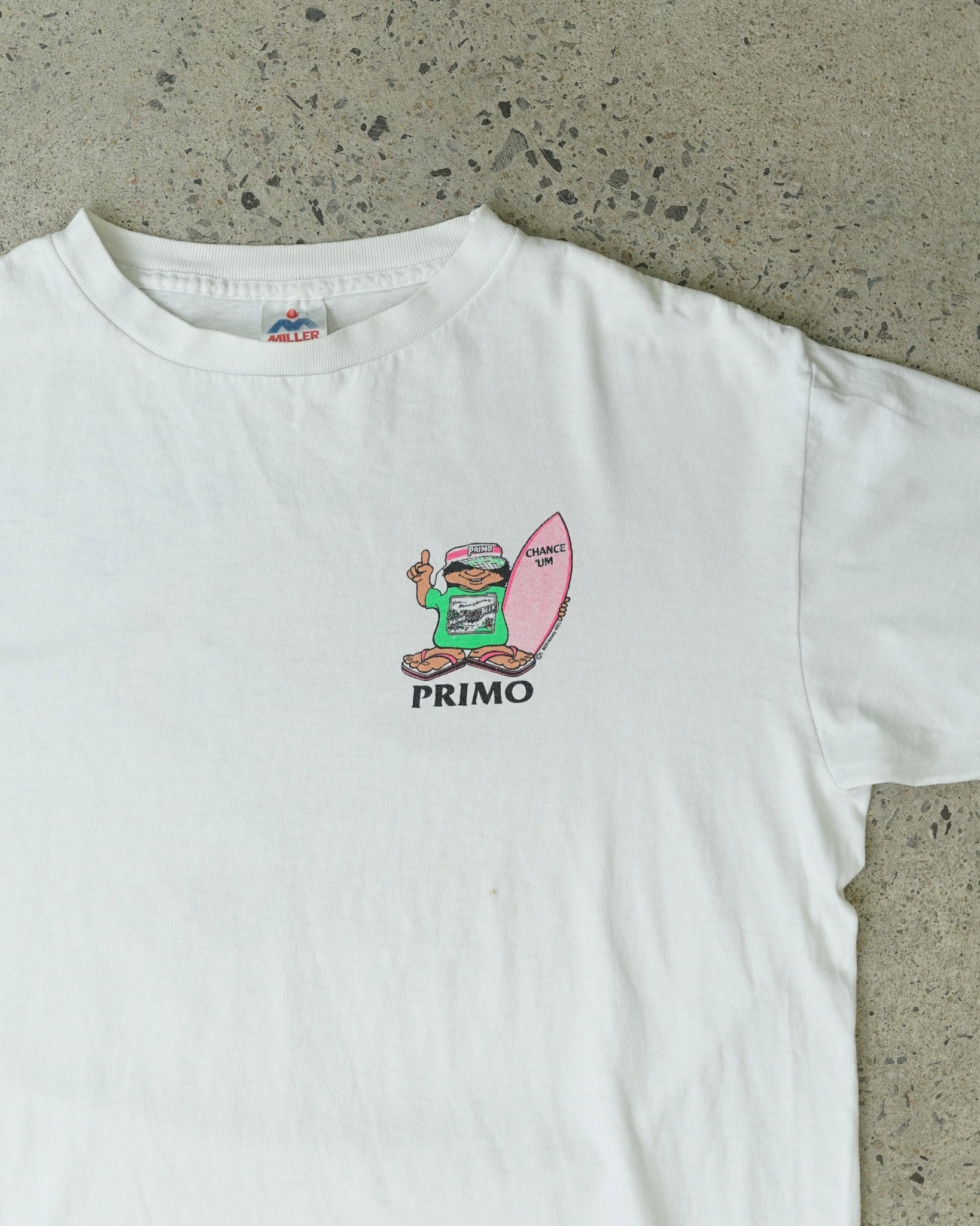 primo beer 1985 t-shirt