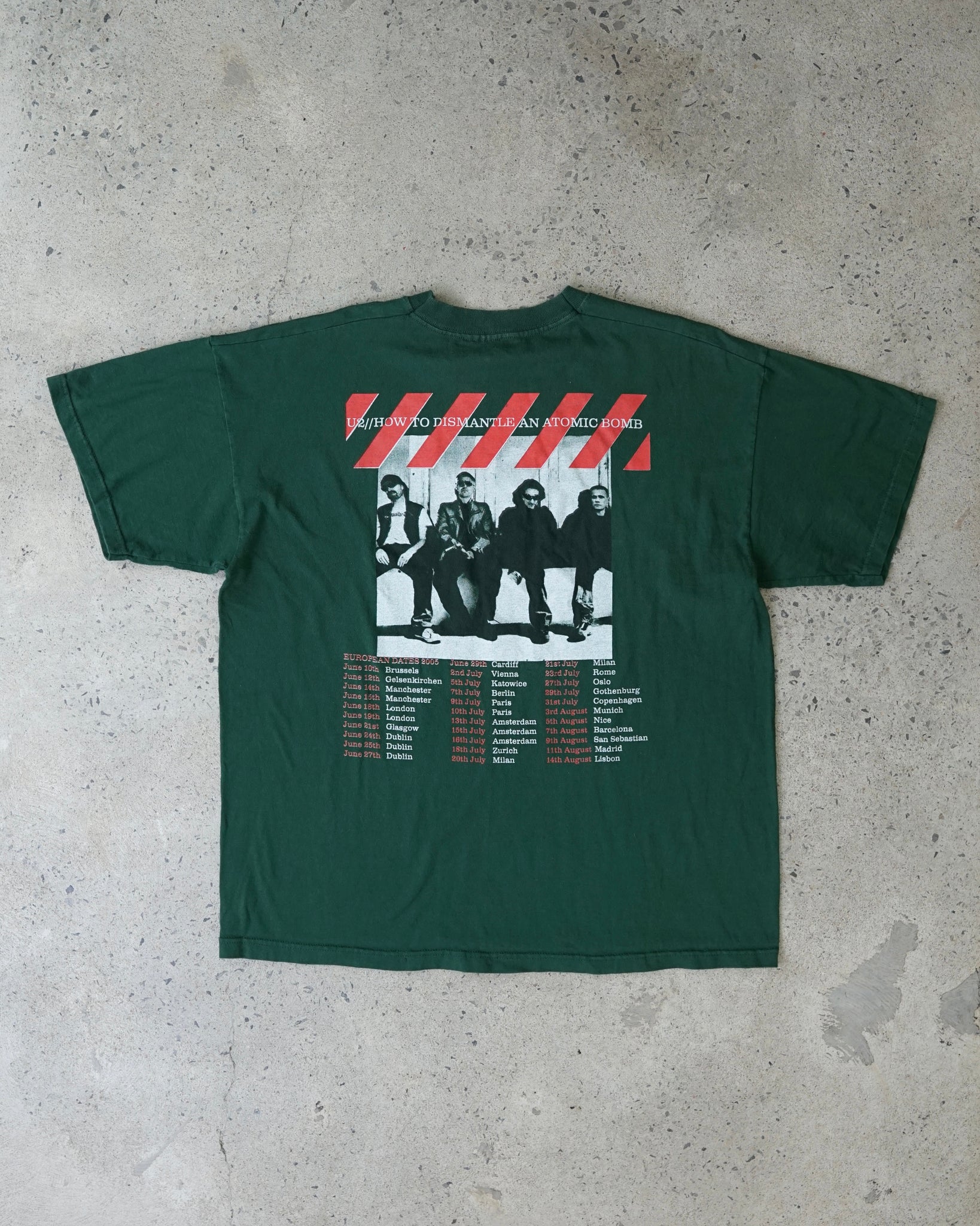 u2 tour 2005 rock band t-shirt