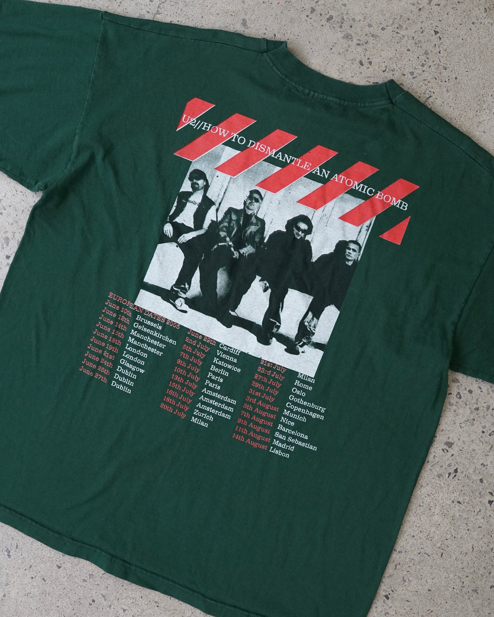 u2 tour 2005 rock band t-shirt