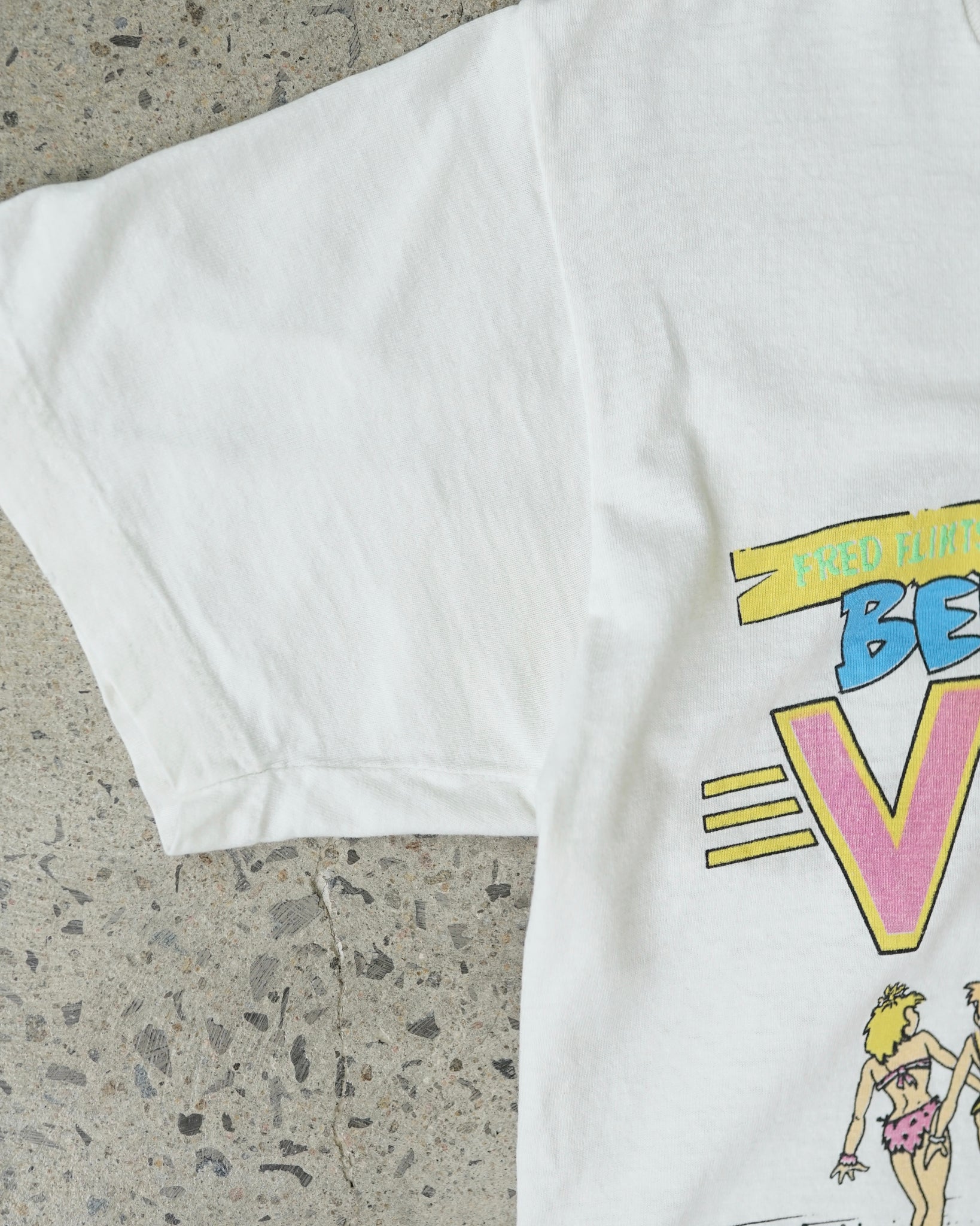 the flintstones in bedrock vice 1986 t-shirt