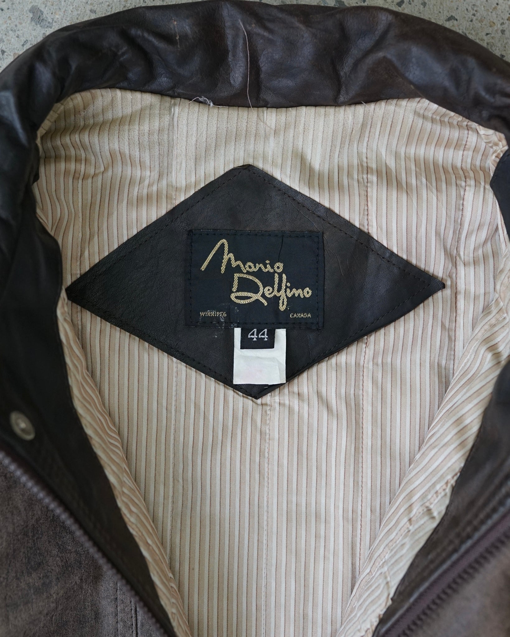 mario delfino leather jacket