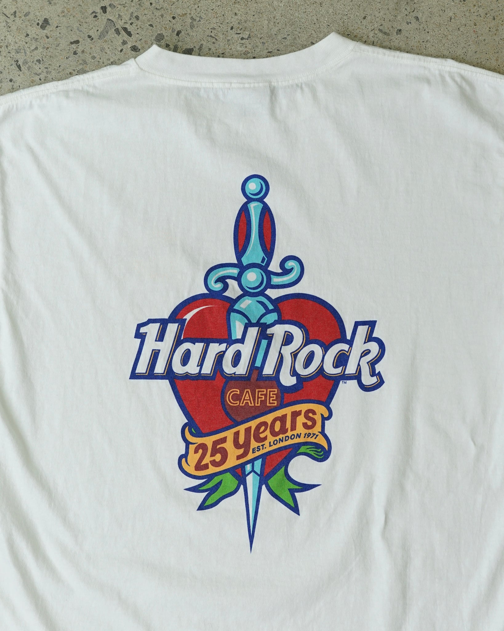 hard rock cafe 25th anniversary t-shirt