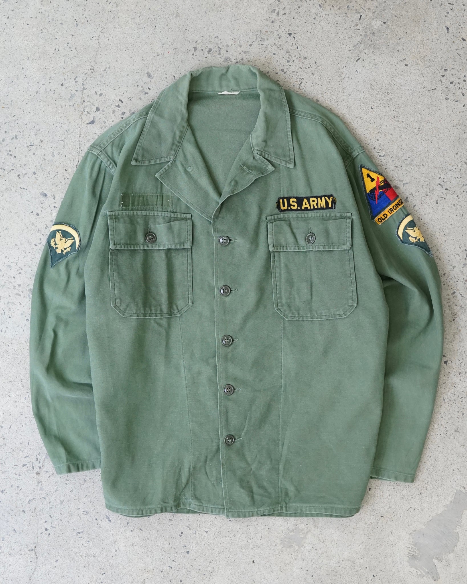 u.s army button up shirt