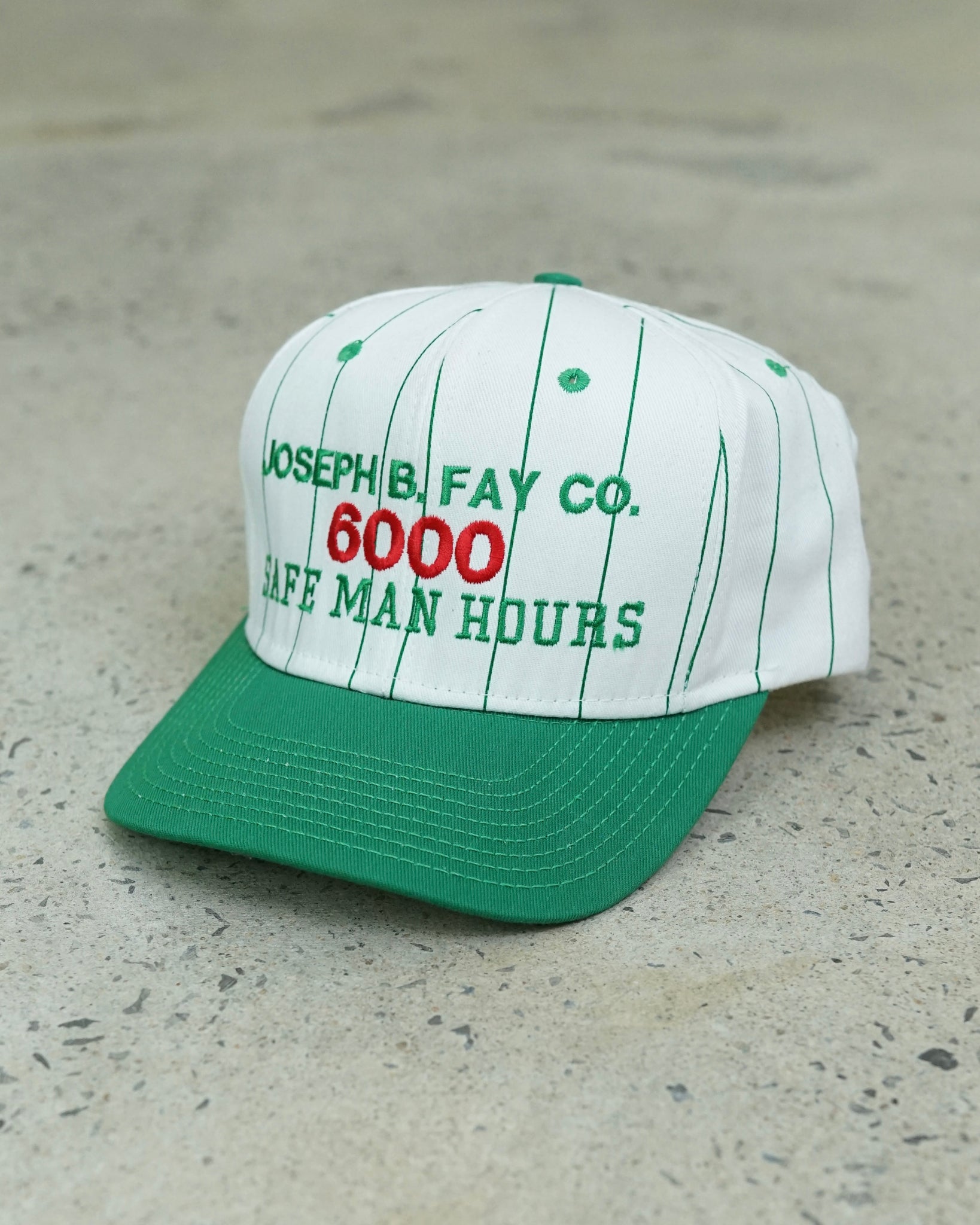 6000 safe man hours snapback hat