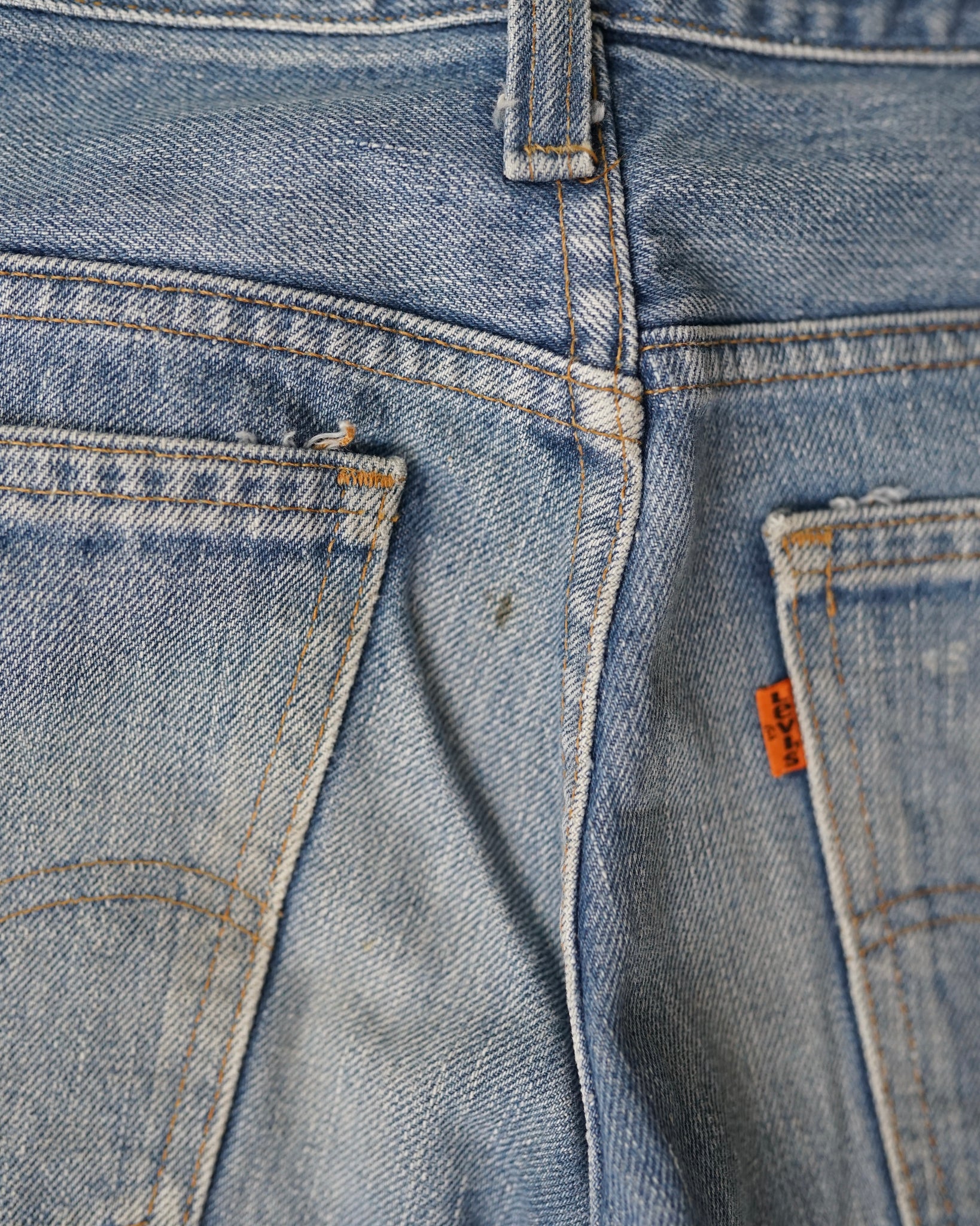 levi's 684 bell bottoms orange tab jeans