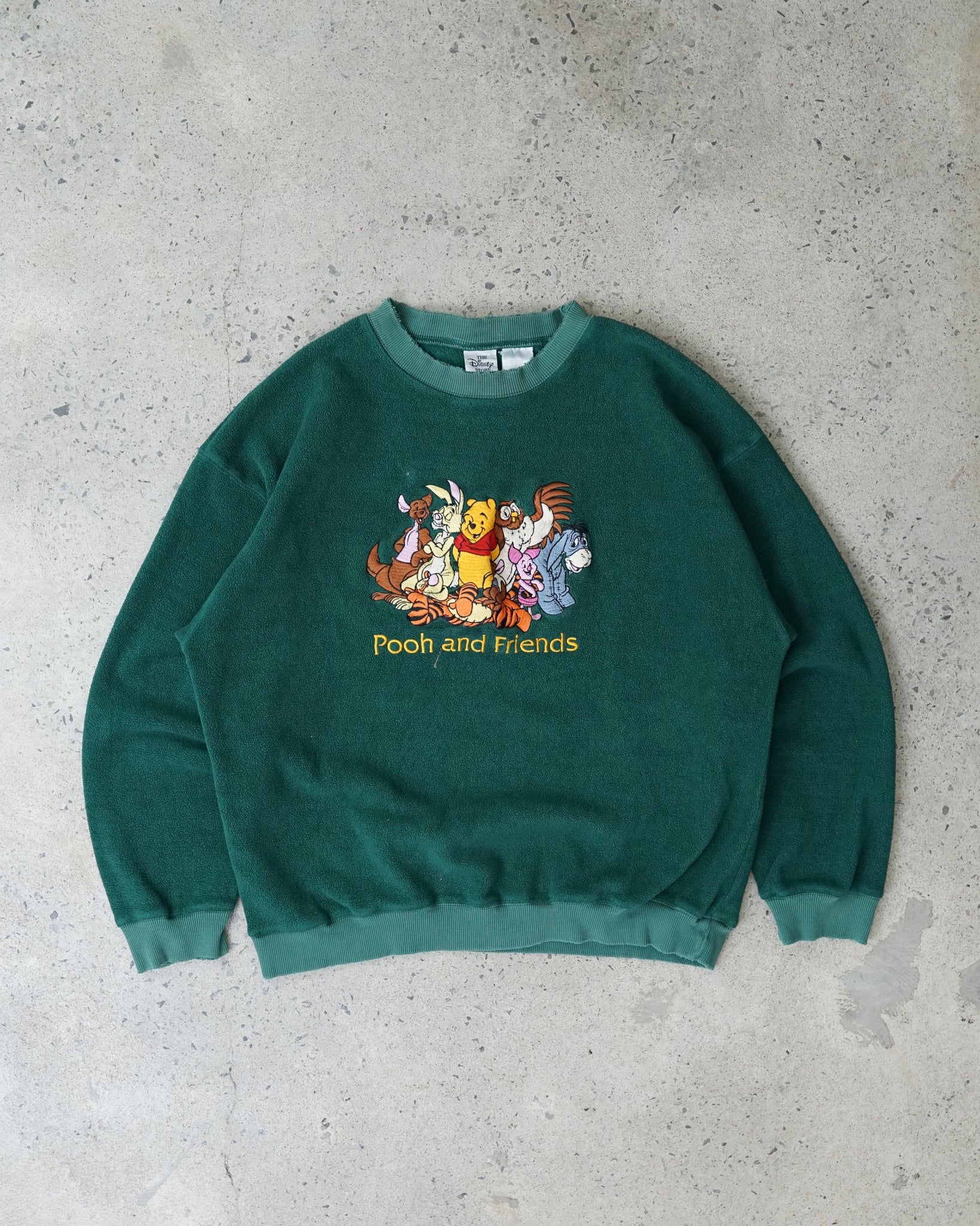 winnie the pooh and friends fleece crewneck