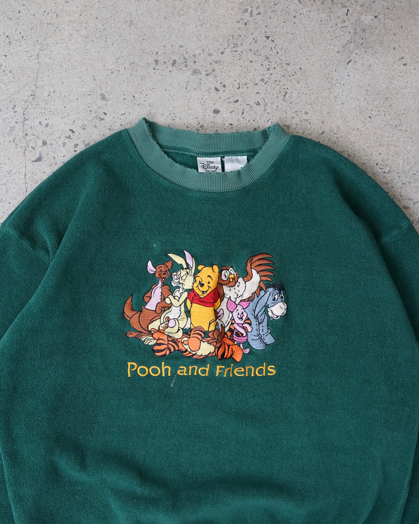 winnie the pooh and friends fleece crewneck