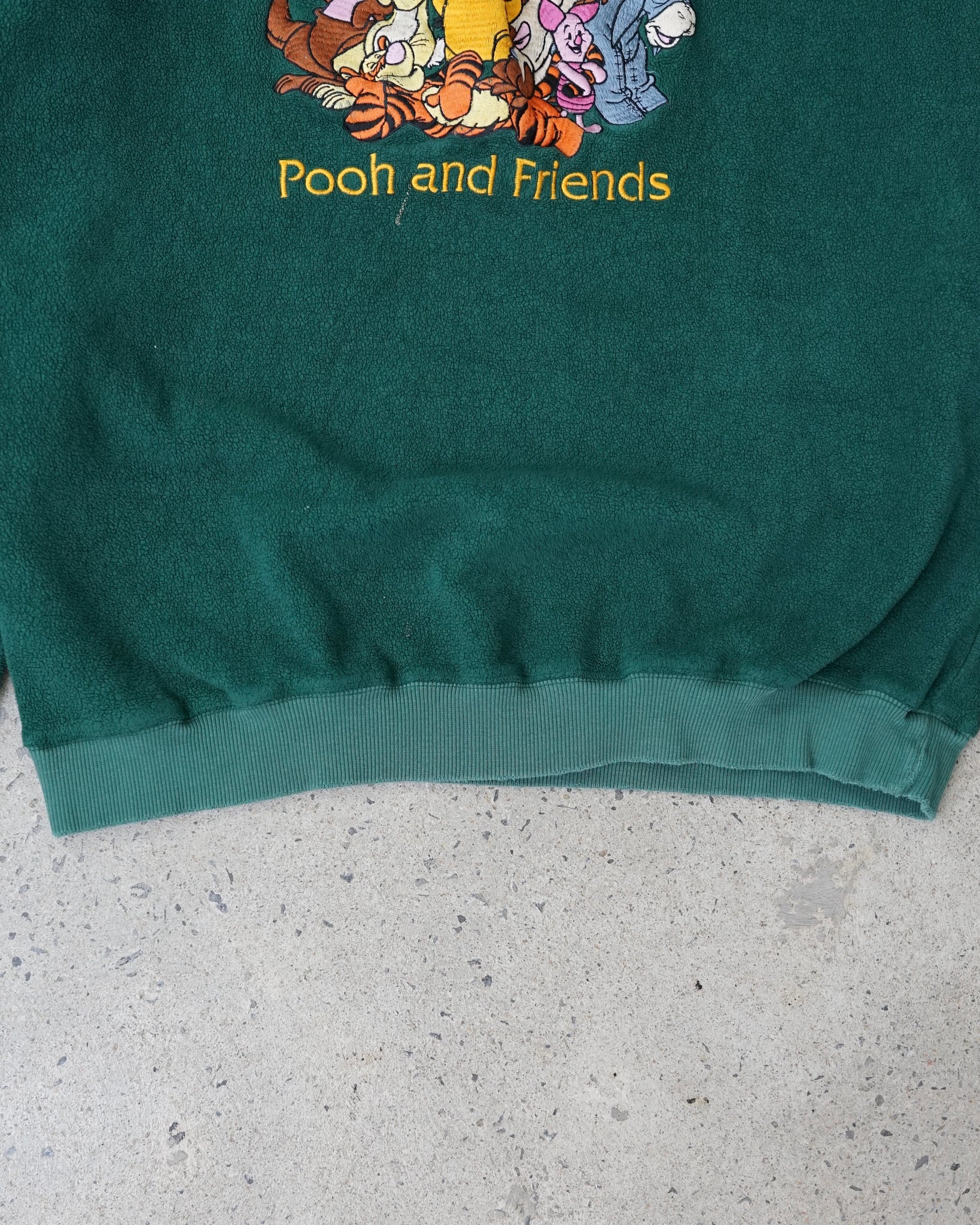 winnie the pooh and friends fleece crewneck