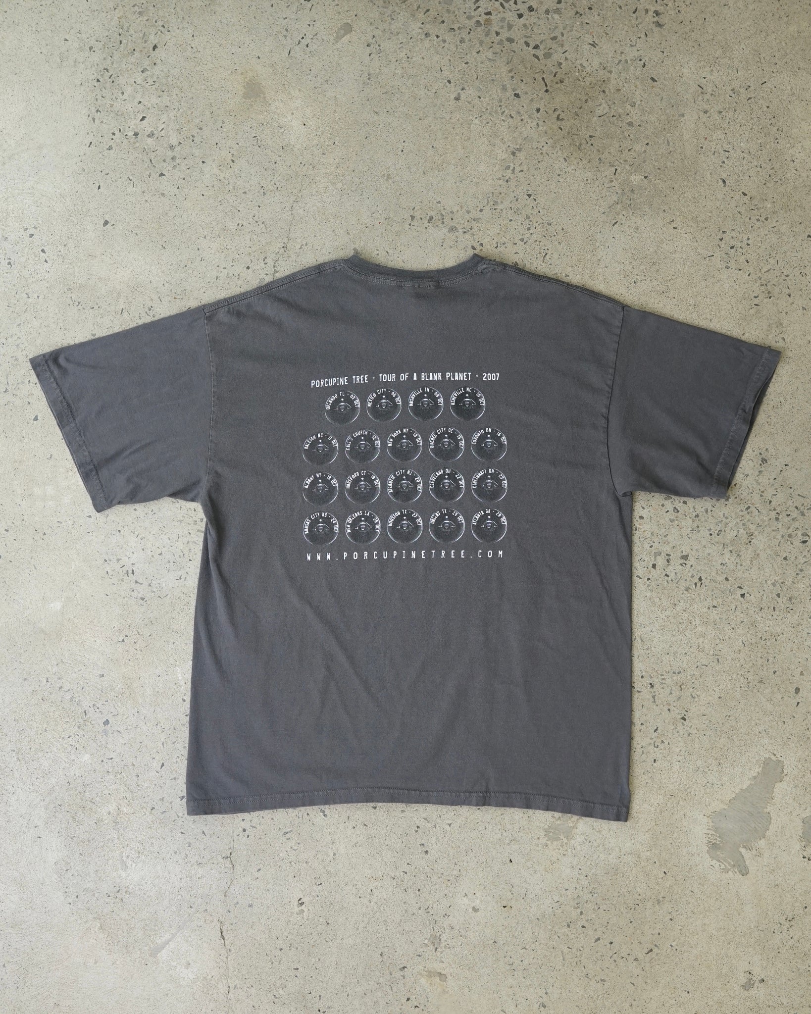 porcupine tree tour of a blank planet t-shirt
