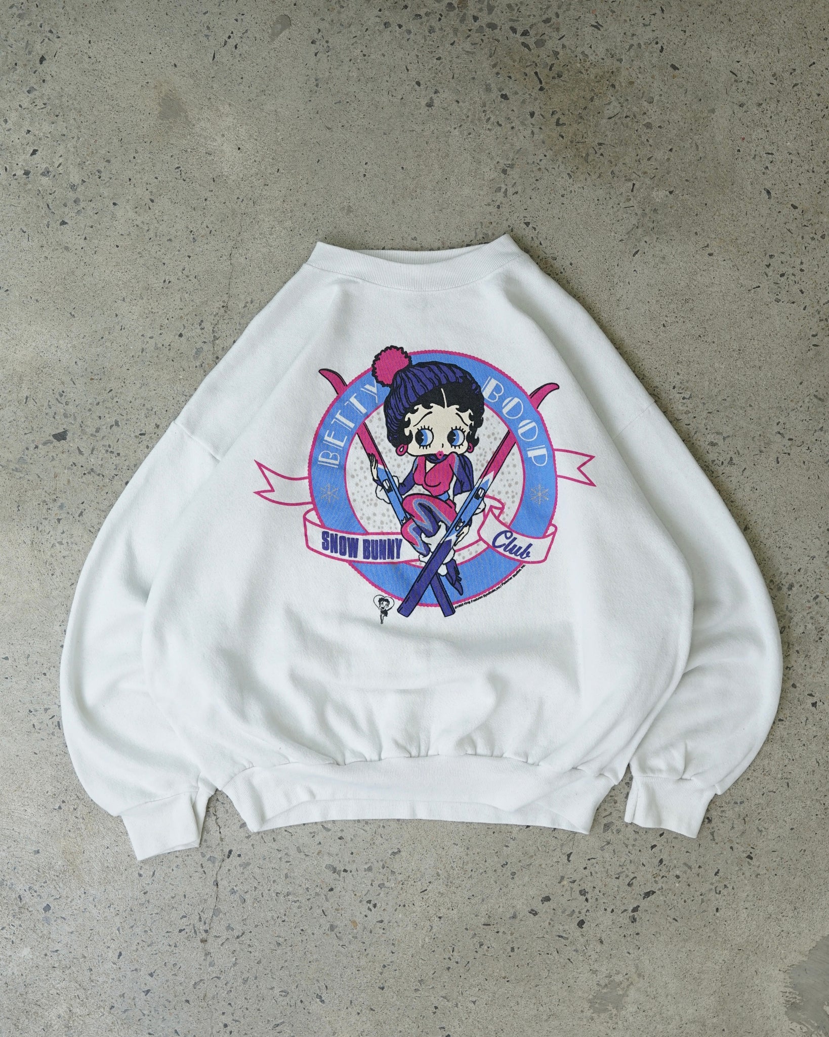 betty boop snow bunny club 1993 crewneck