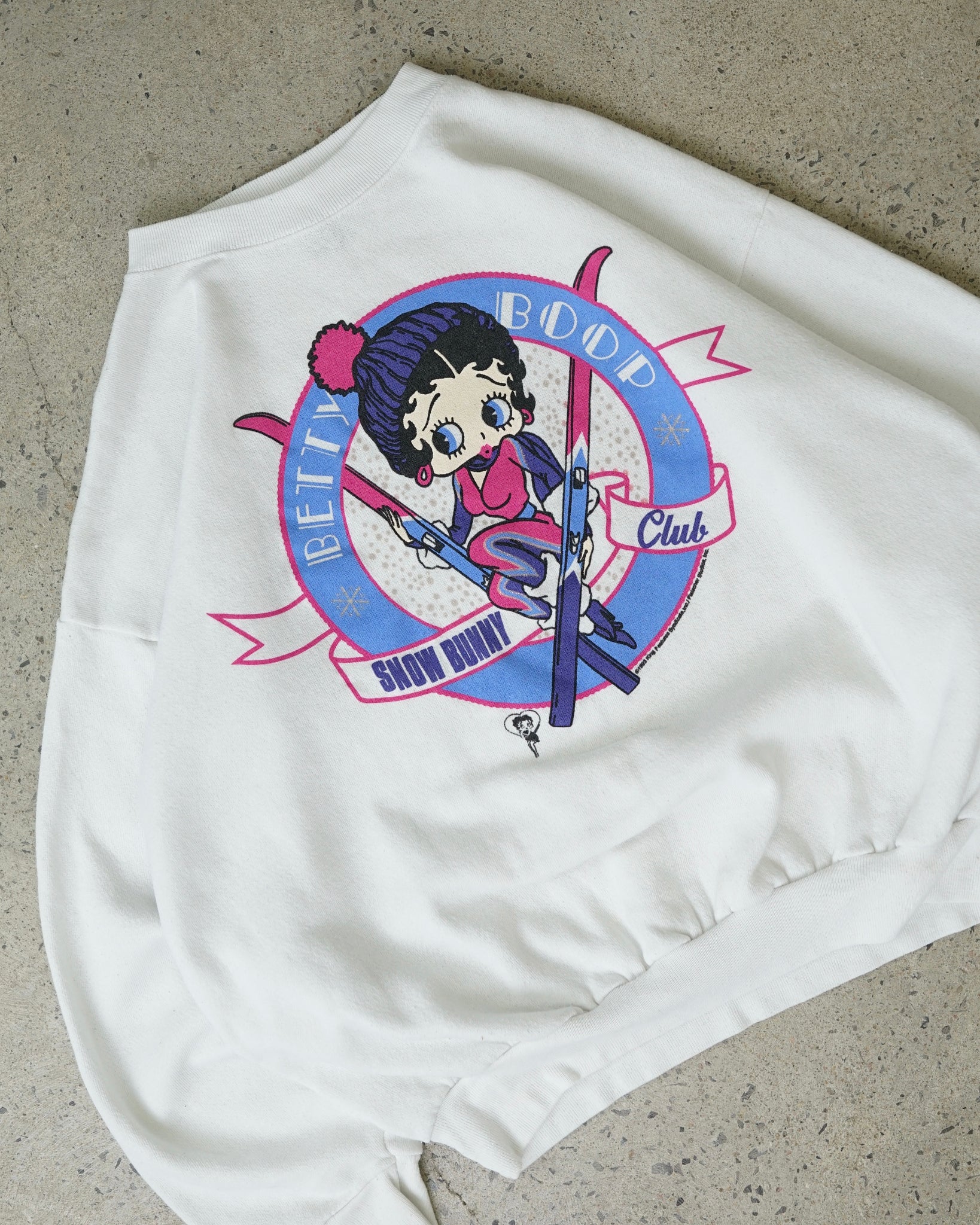 betty boop snow bunny club 1993 crewneck