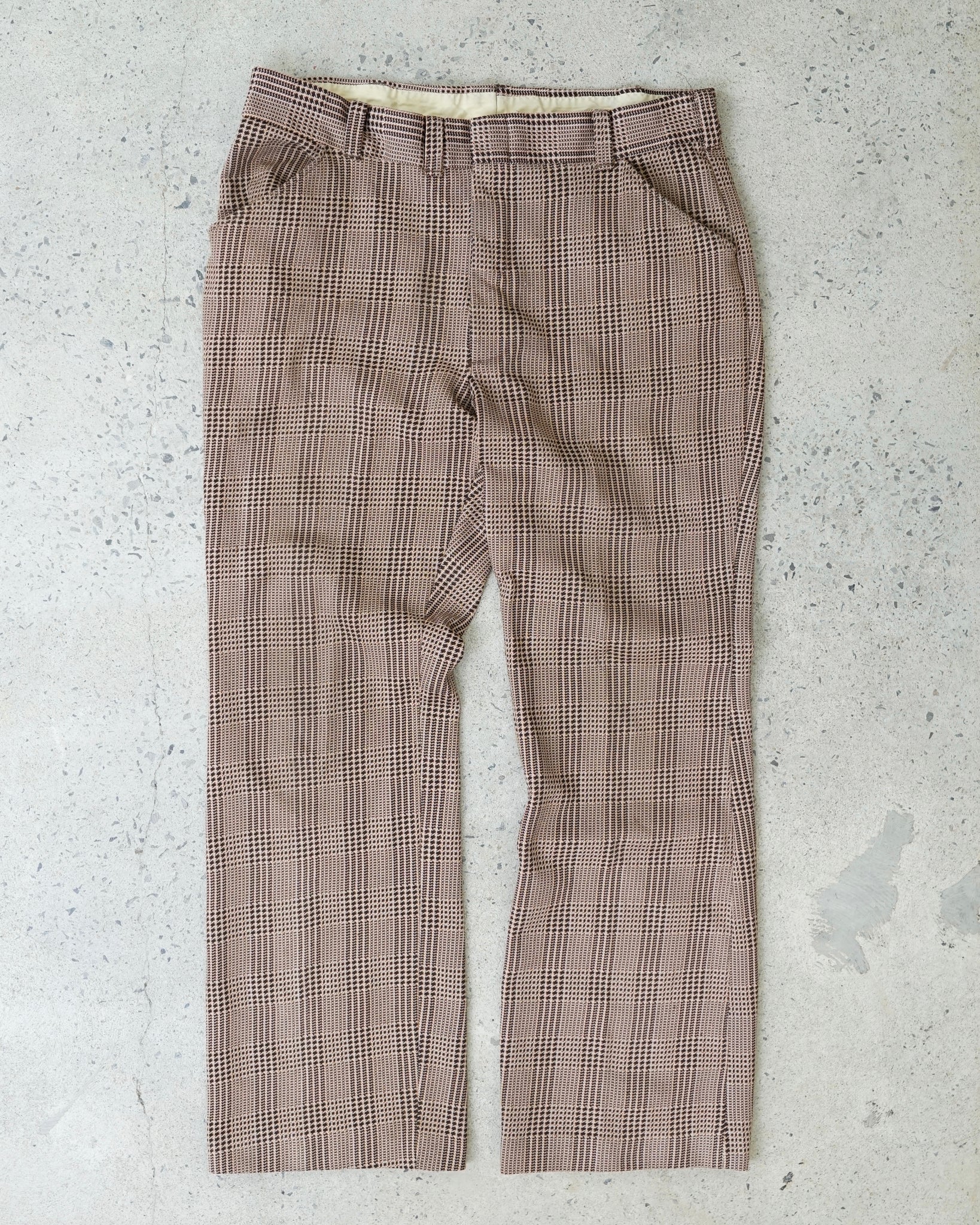 vintage plaid trousers