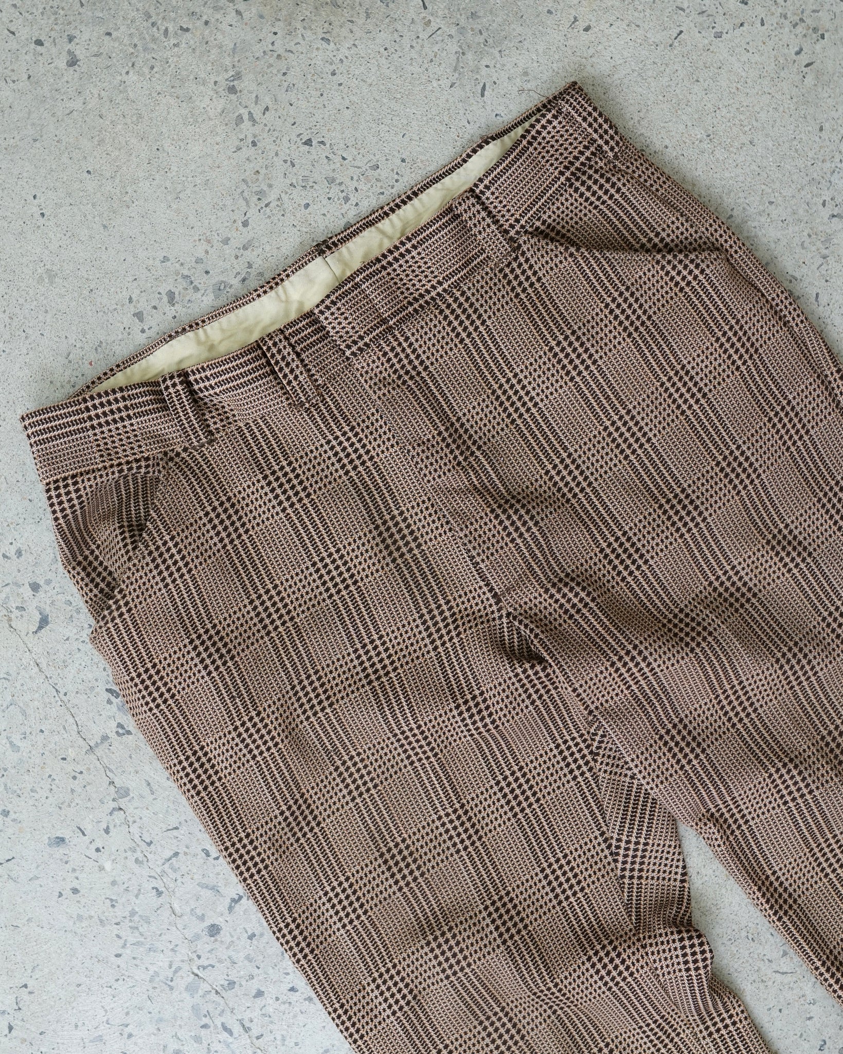 vintage plaid trousers