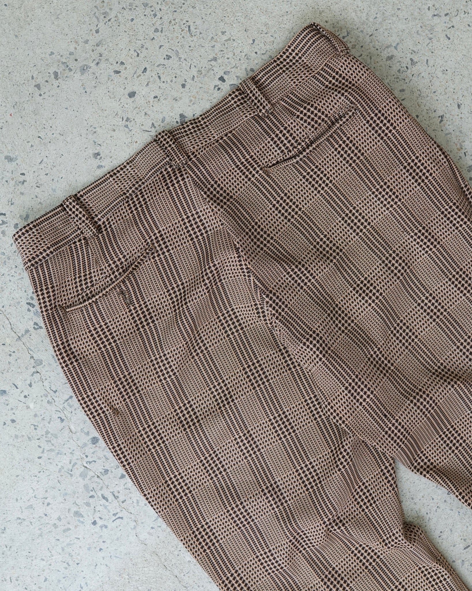 vintage plaid trousers