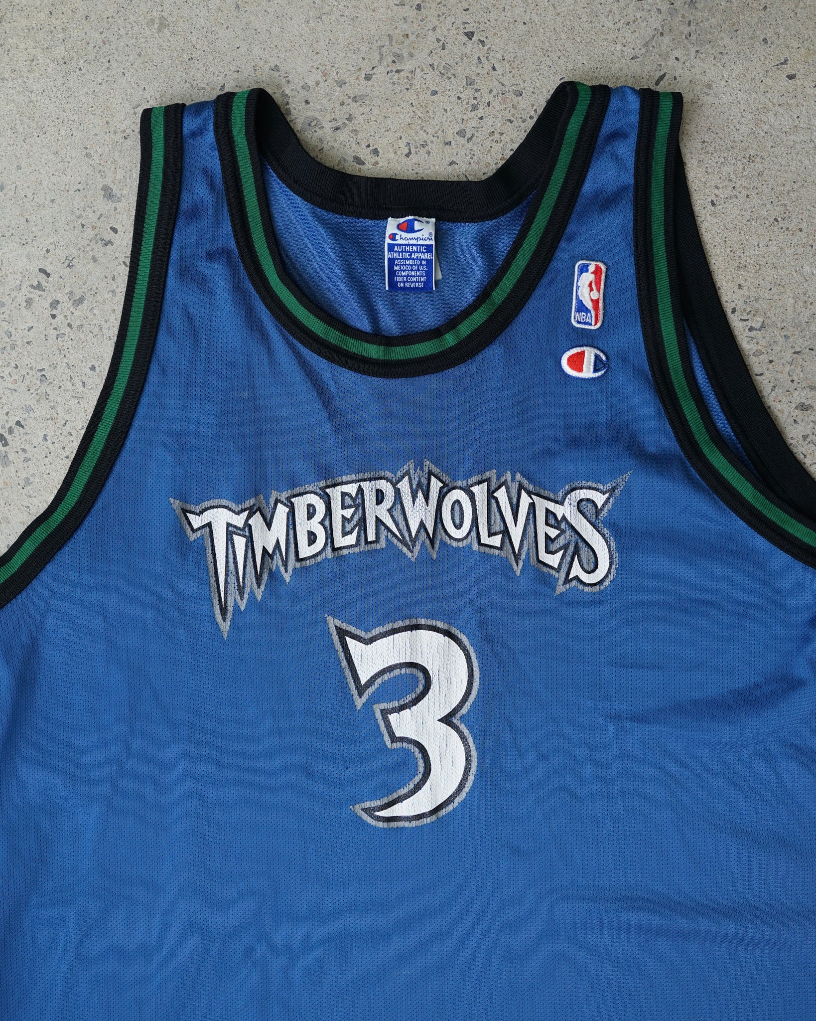 minnesota timberwolves marbury nba champion jersey - XXL