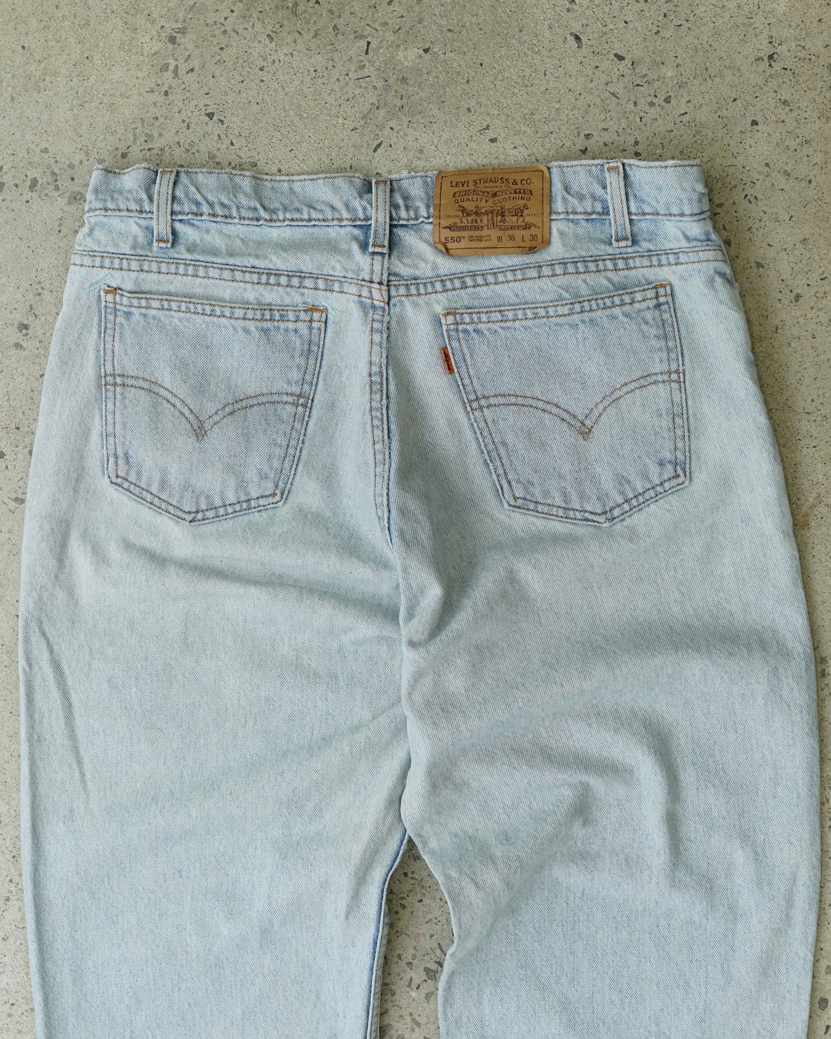 levi's 550 orange tab jeans