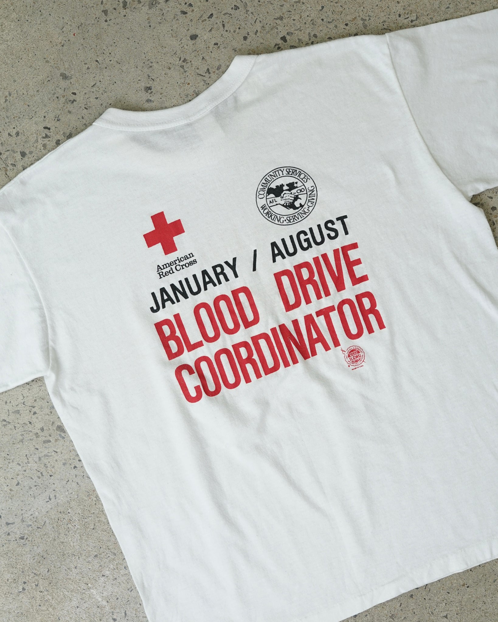 american red cross t-shirt