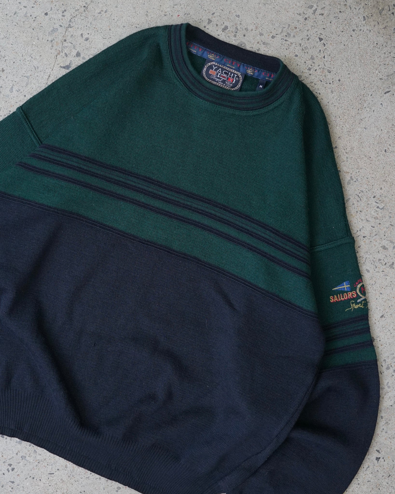 yatch royal club knit sweater