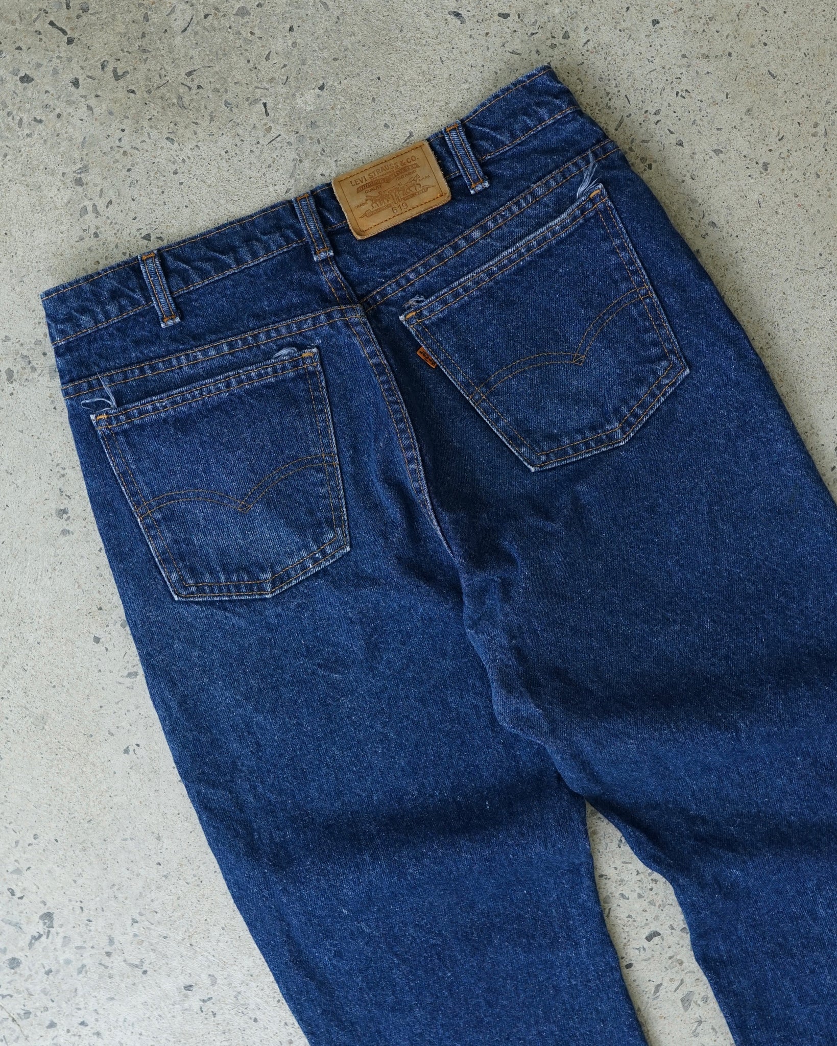 levi's 619 orange tab jeans