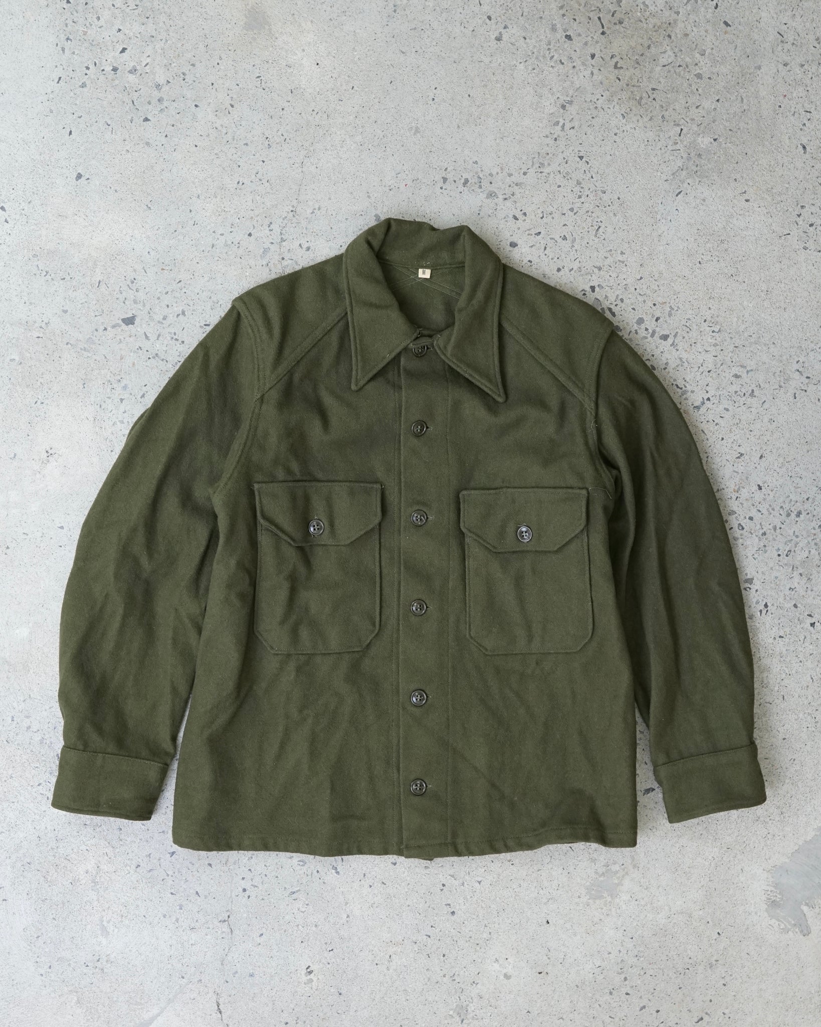 vintage military button-up shirt