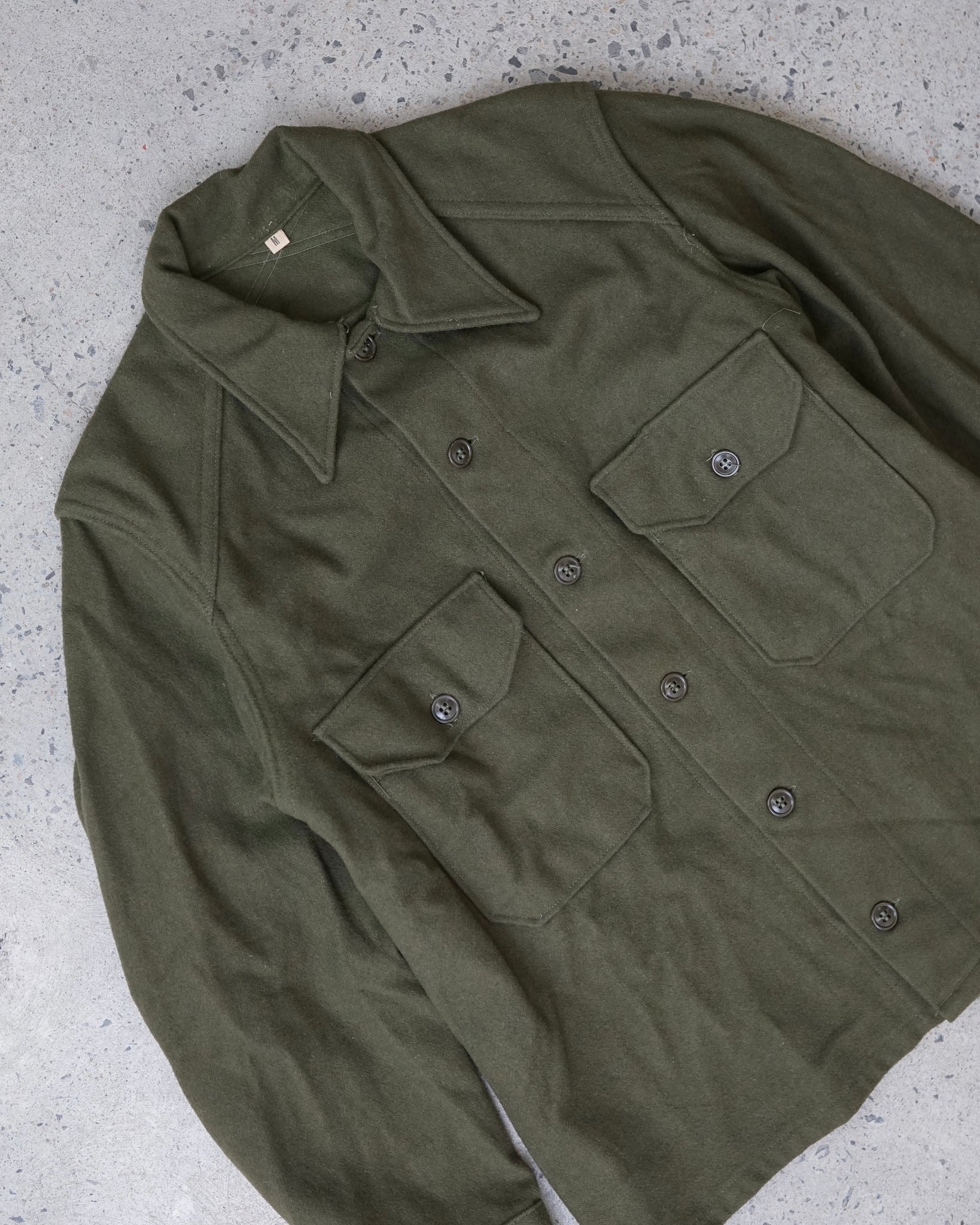 vintage military button-up shirt