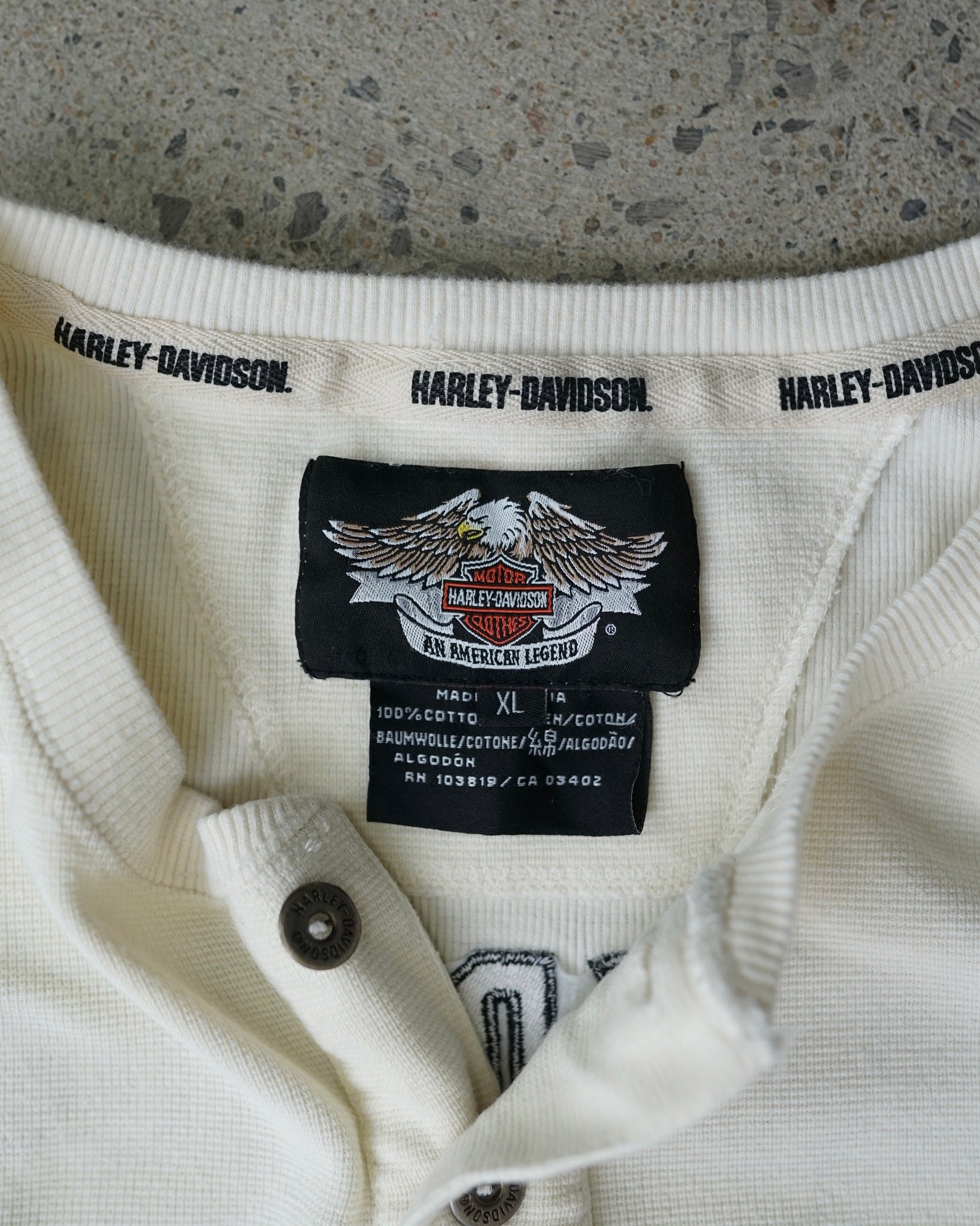 harley davidson henley longsleeve