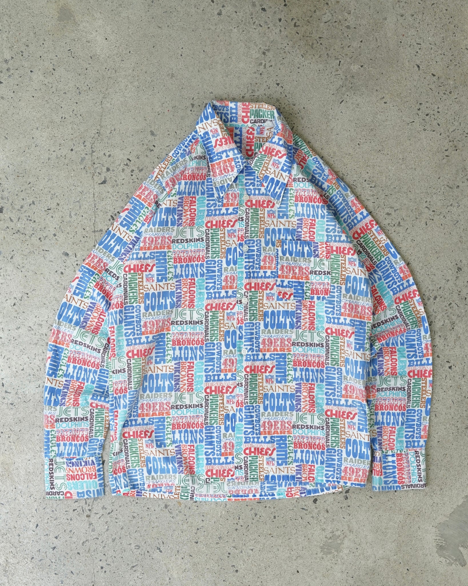 nfl teams button-up shirt