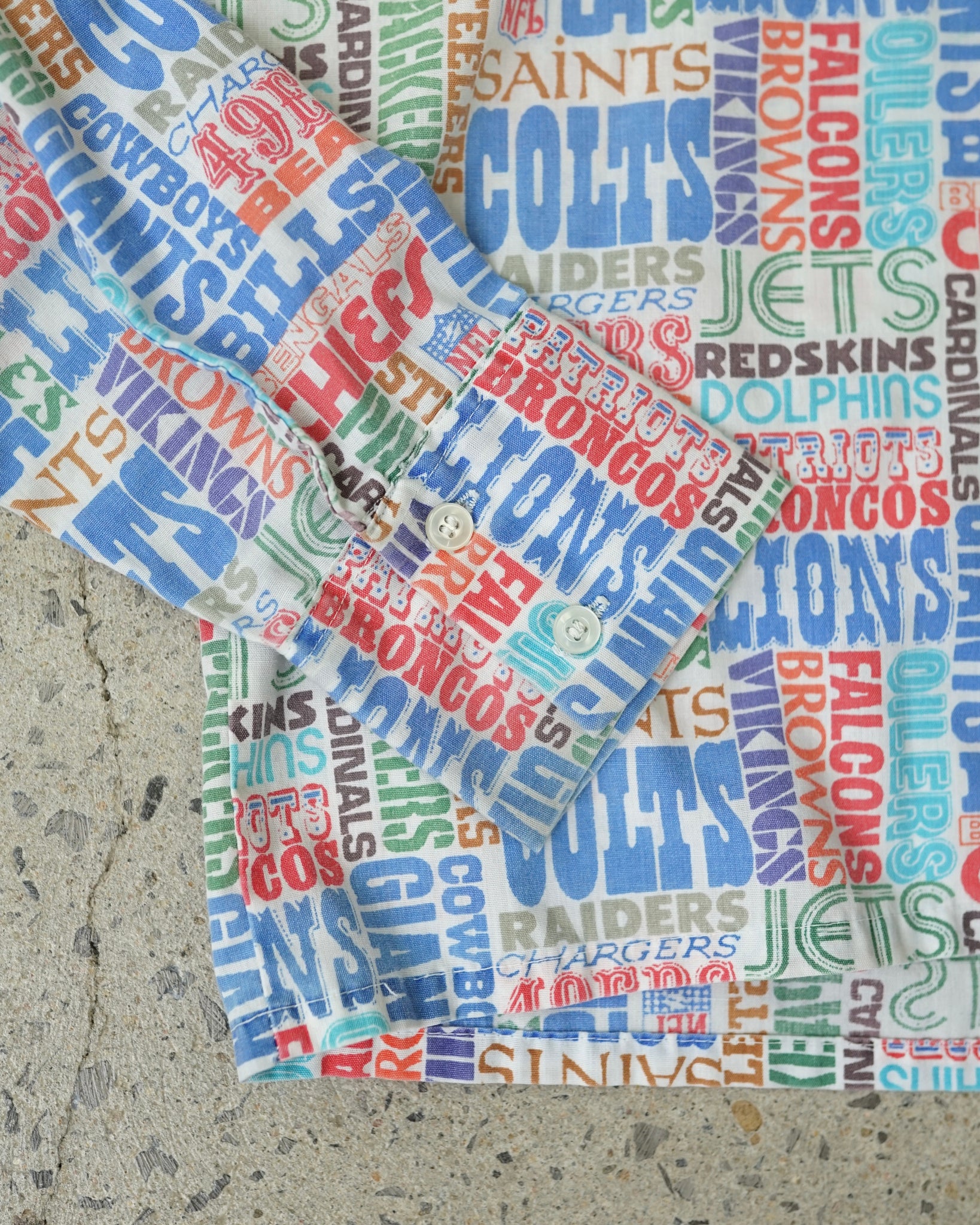 nfl teams button-up shirt