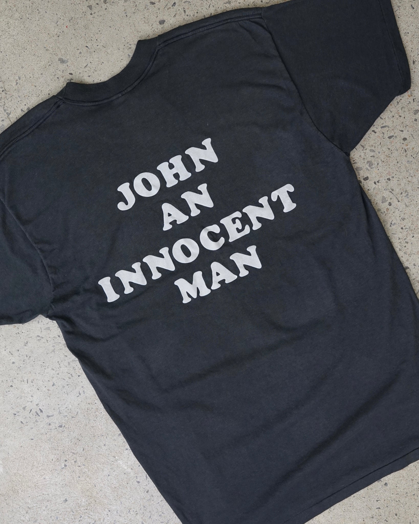 "john an innocent man" t-shirt
