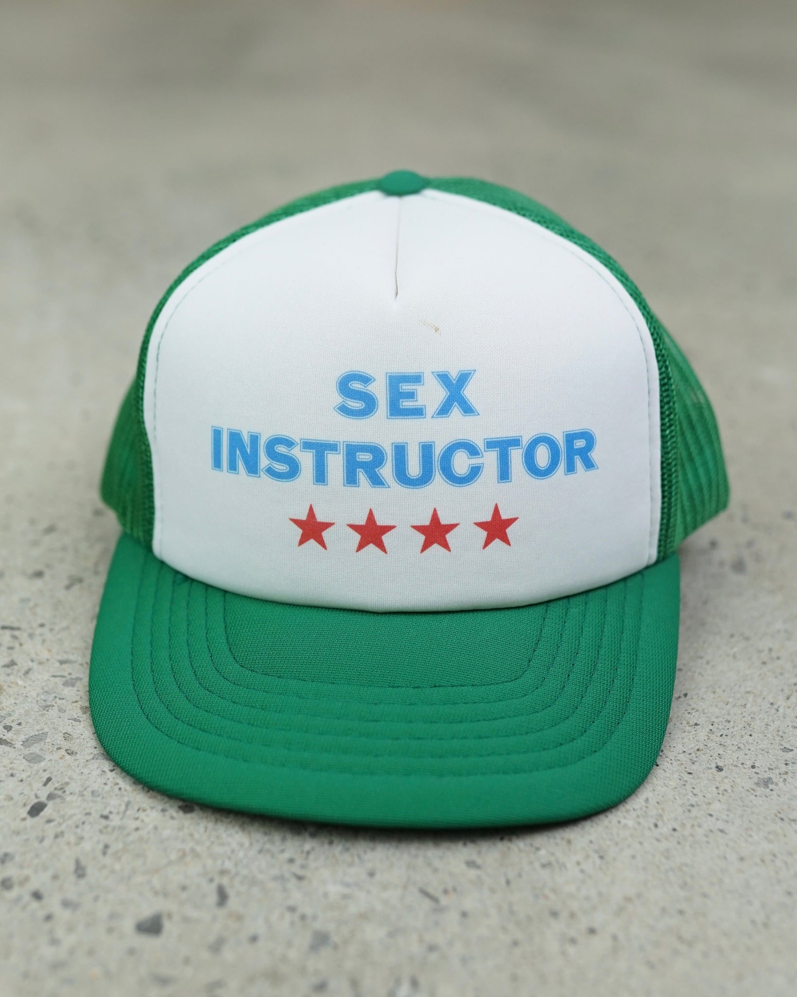 sex instructor trucker hat