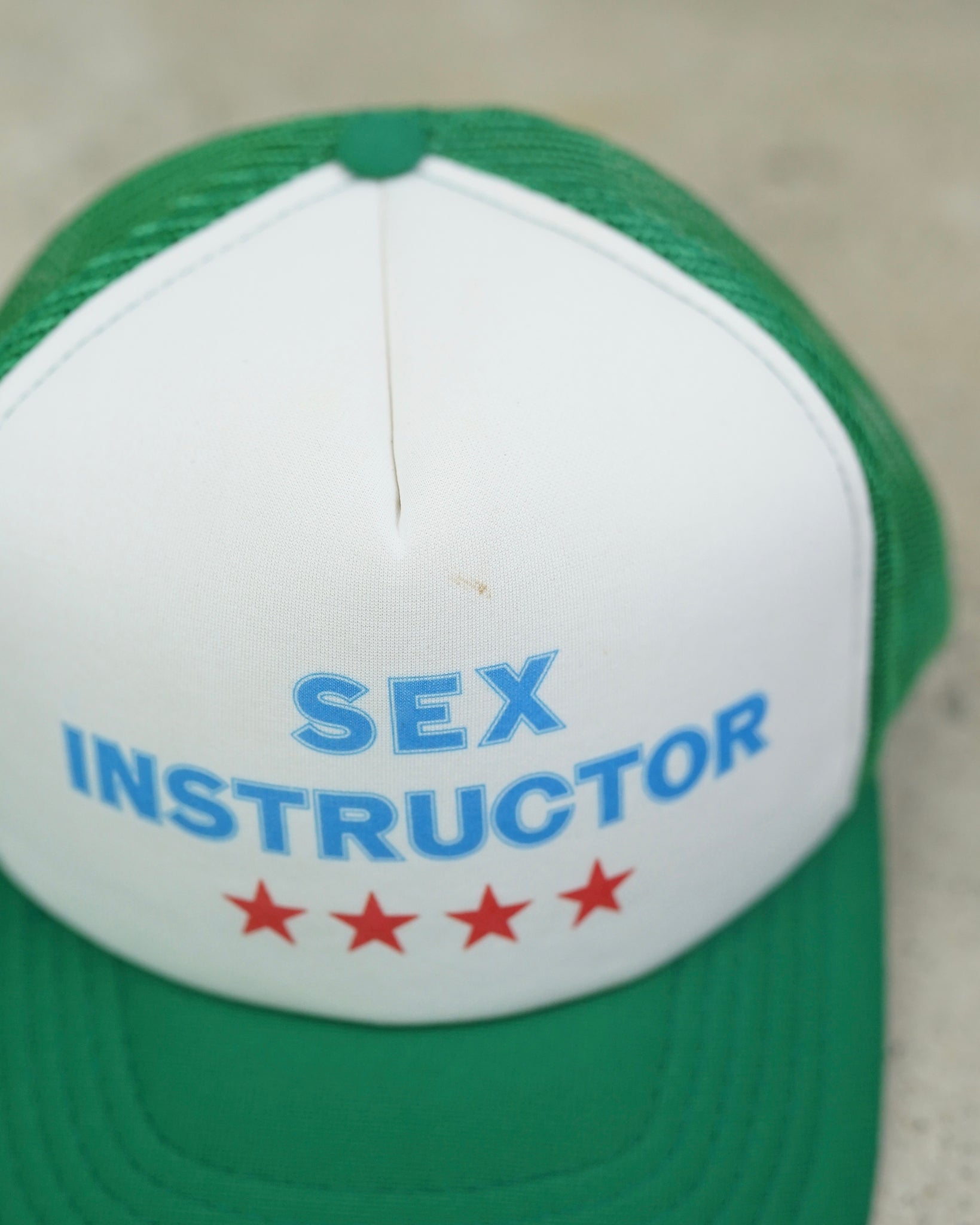 sex instructor trucker hat
