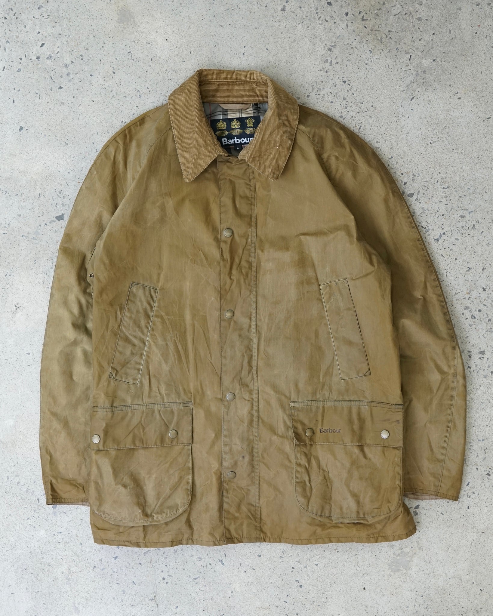 barbour wax jacket - medium