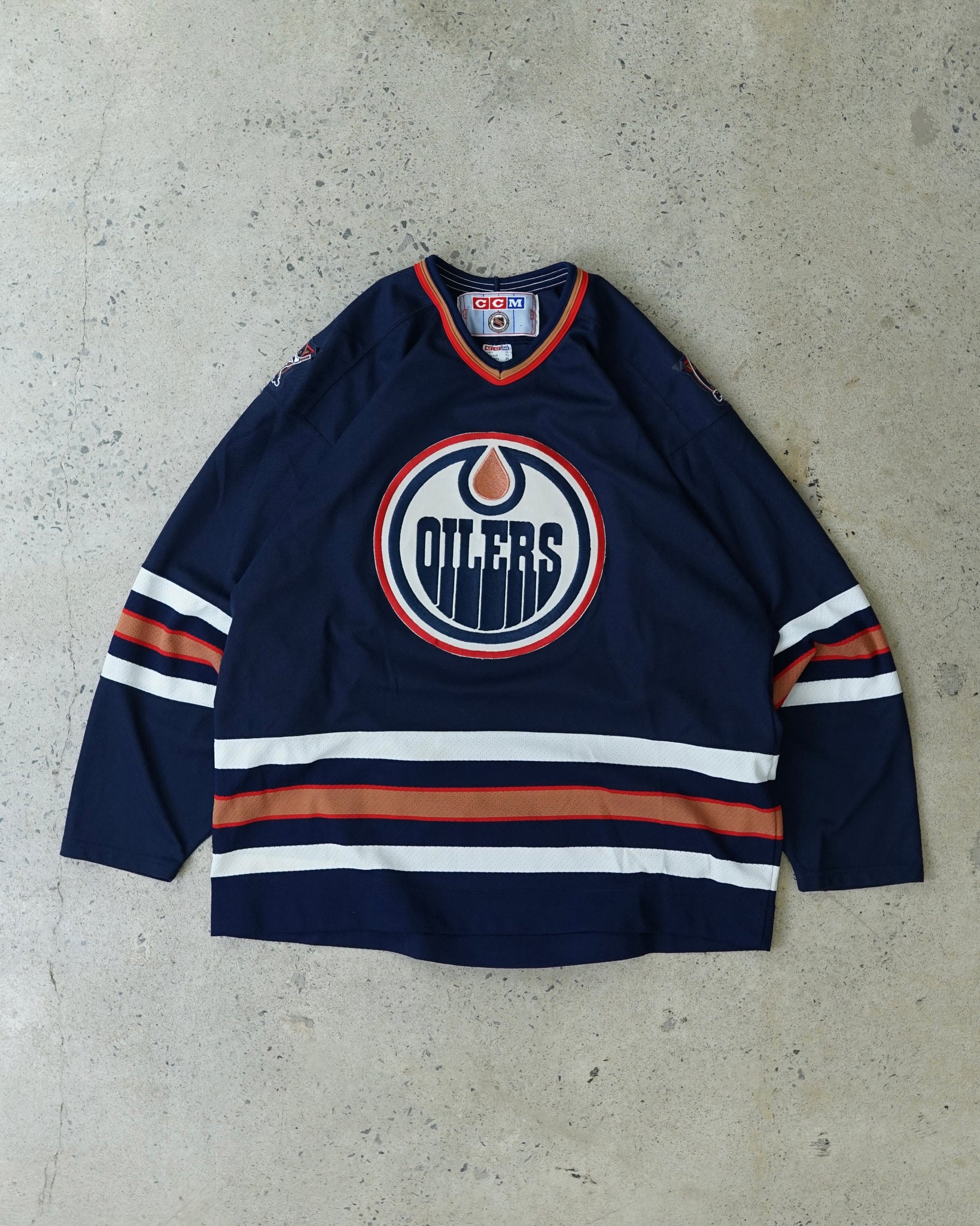 edmonton oilers ccm hockey jersey