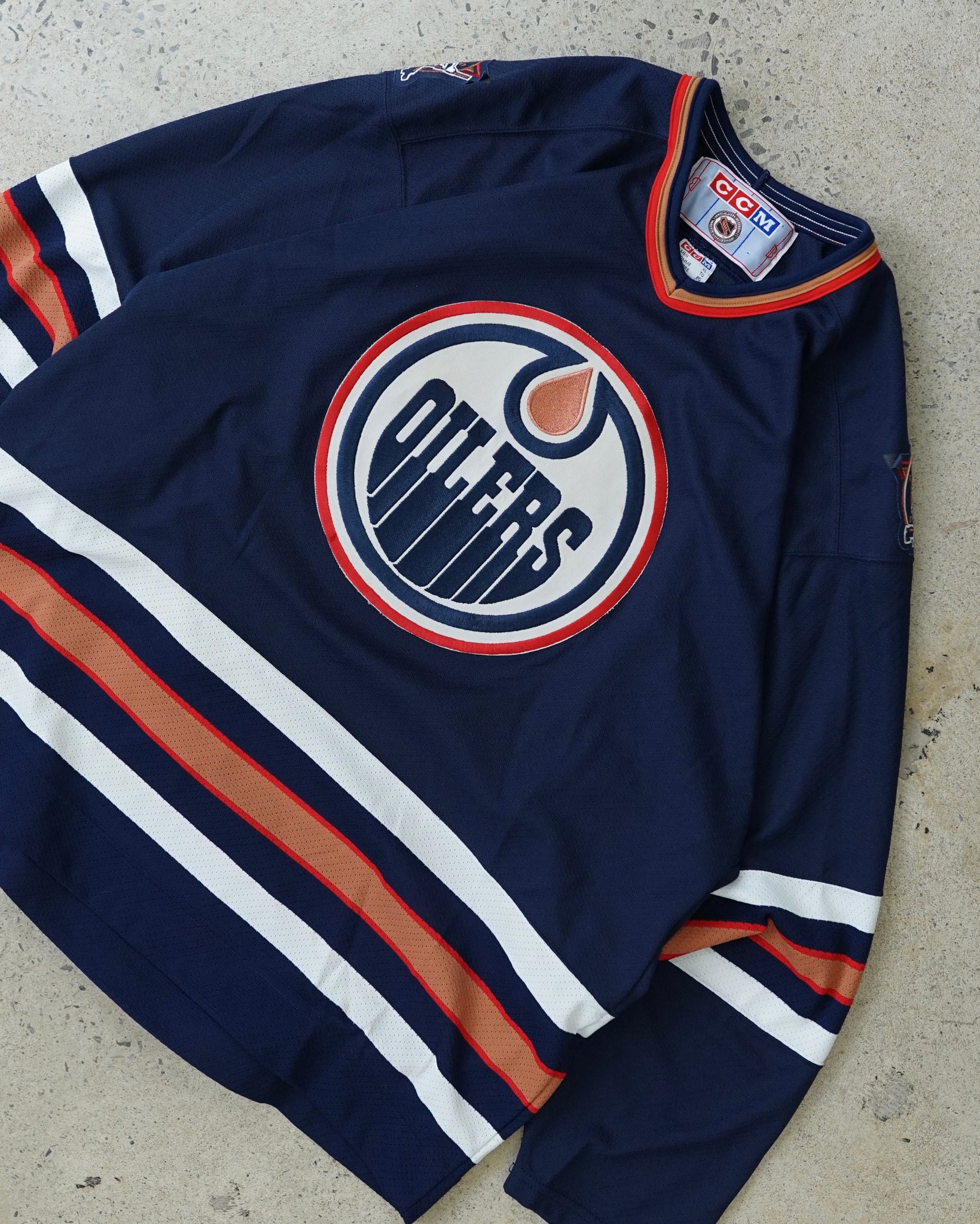 edmonton oilers ccm hockey jersey