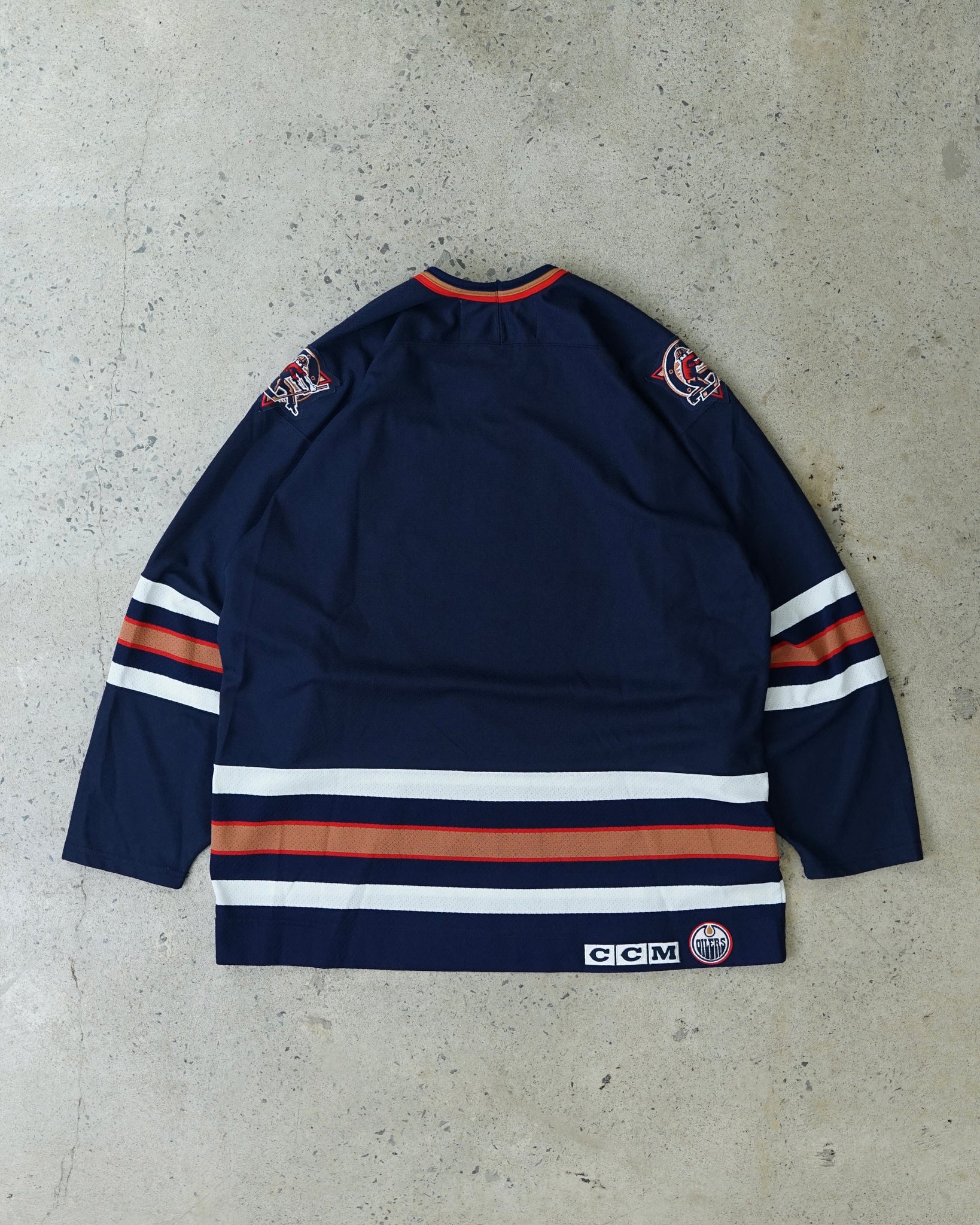 edmonton oilers ccm hockey jersey