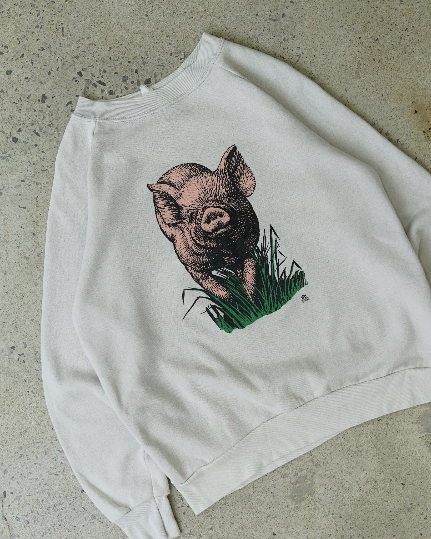 pig 1983 crewneck