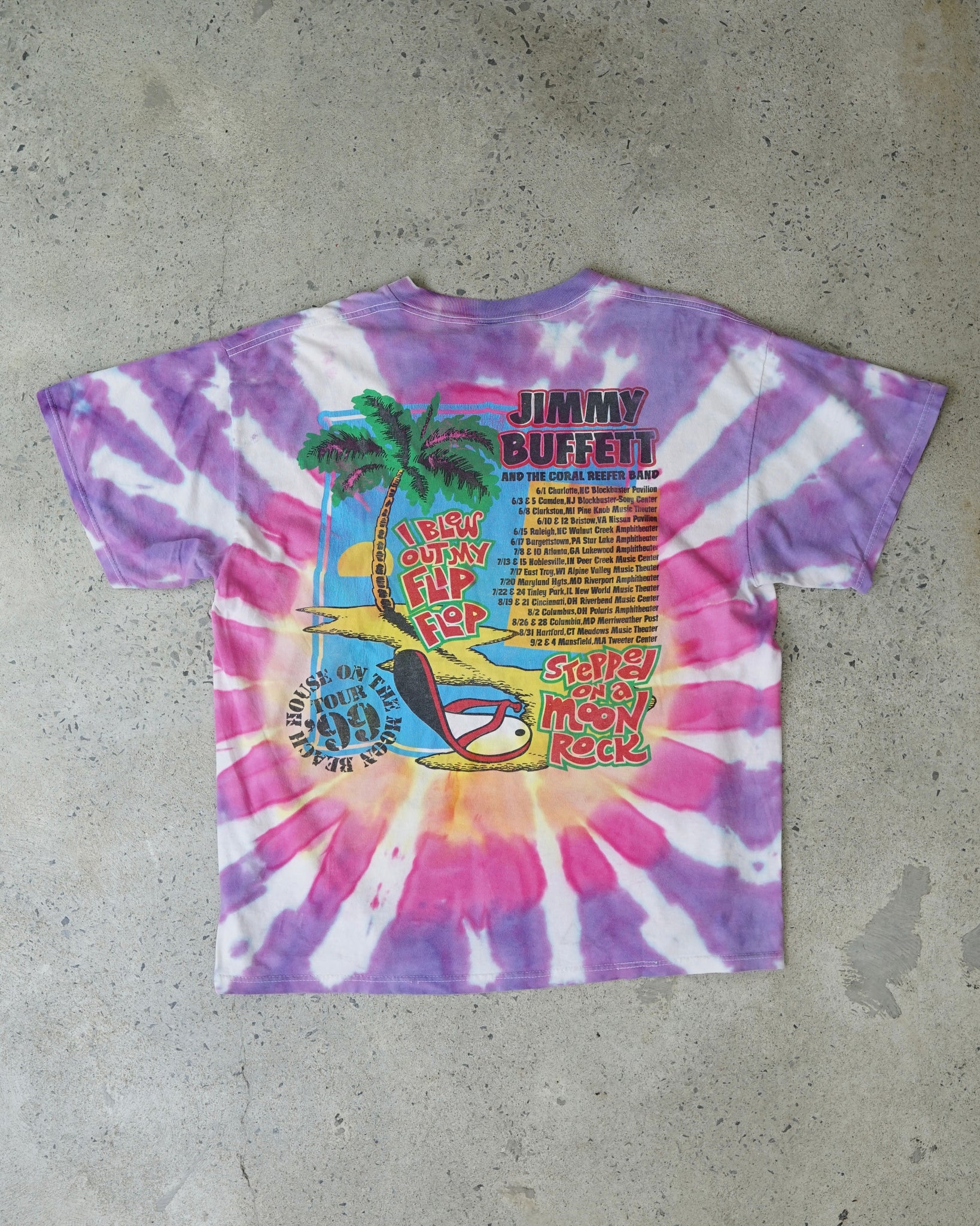 jimmy buffet beach house on the moon tour 1999 t-shirt