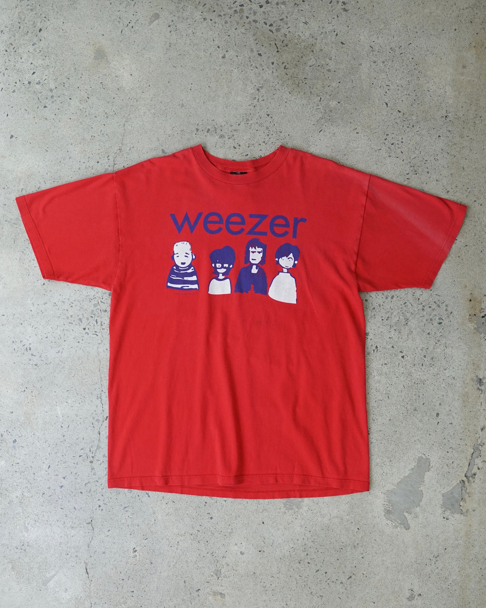 weezer 2000 rock band t-shirt