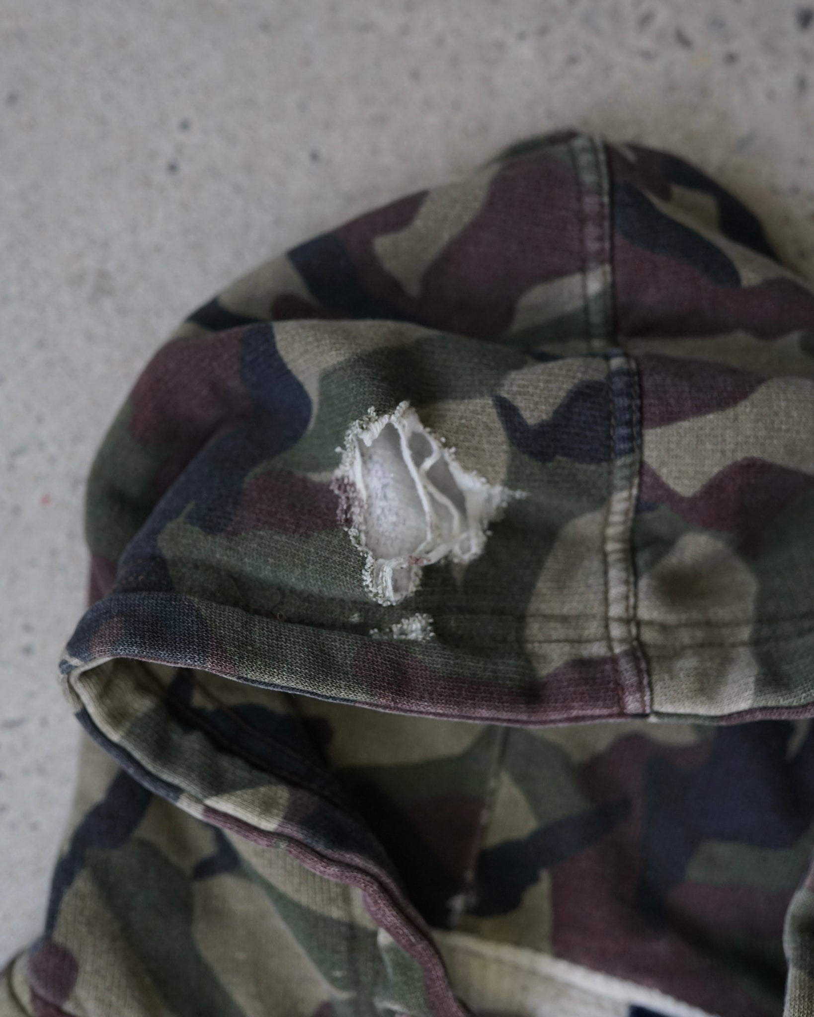 premier camo heavy zip-up hoodie
