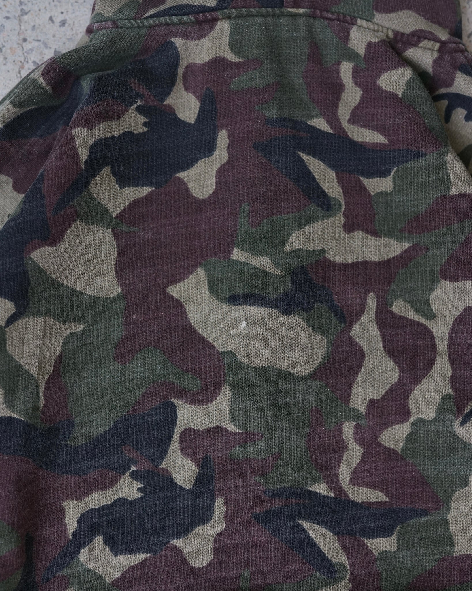 premier camo heavy zip-up hoodie