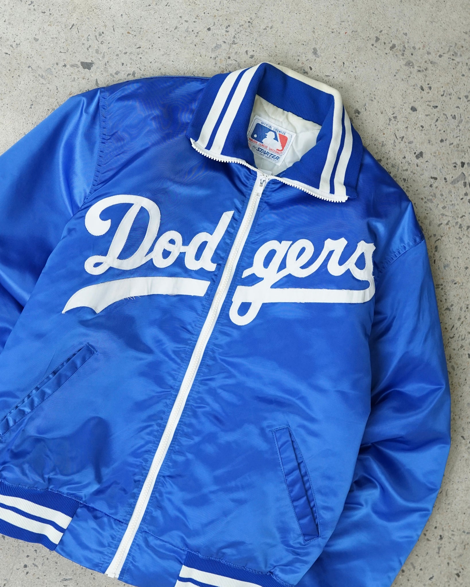 los angeles dodgers satin jacket