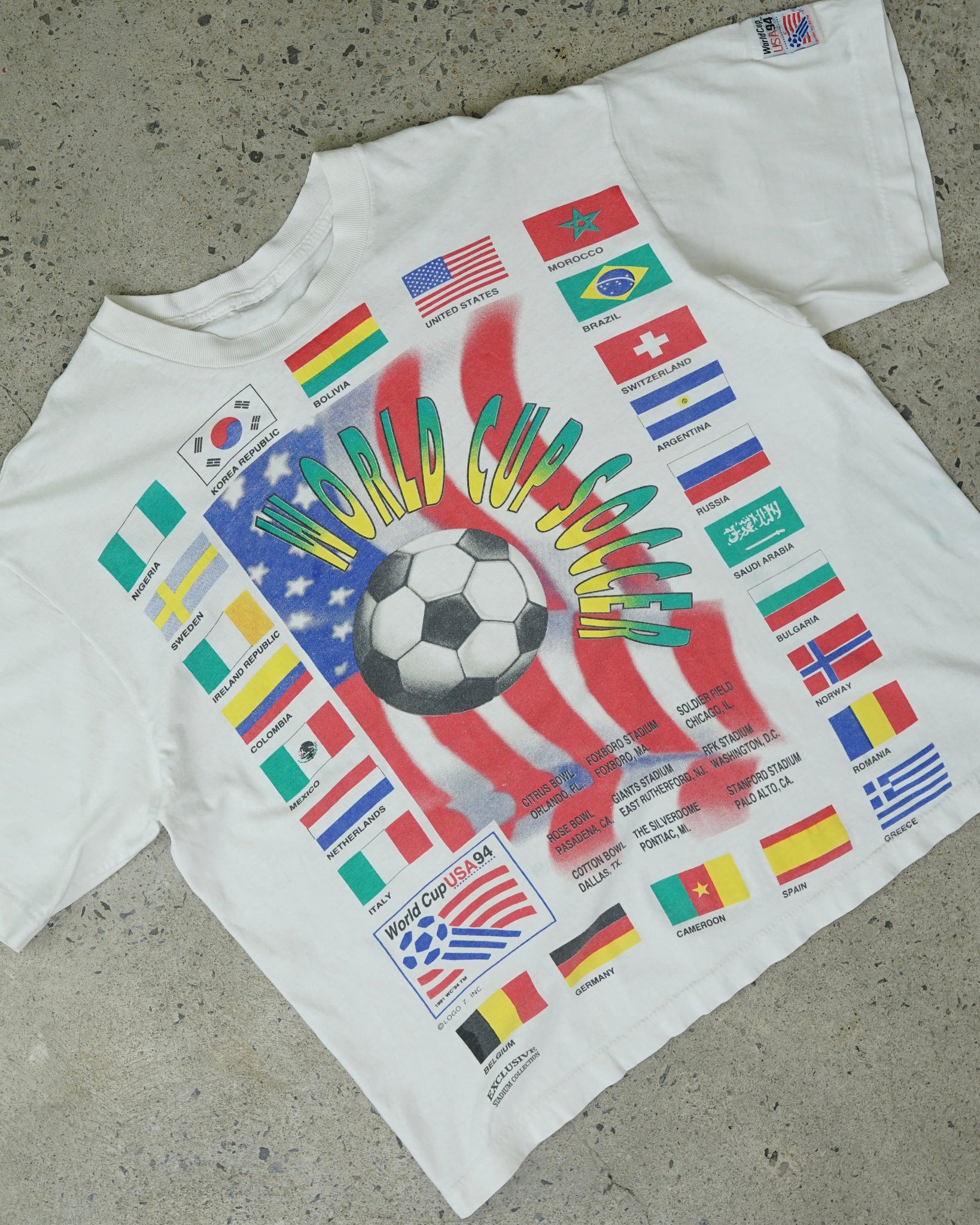 world cup soccer usa 1991 t-shirt