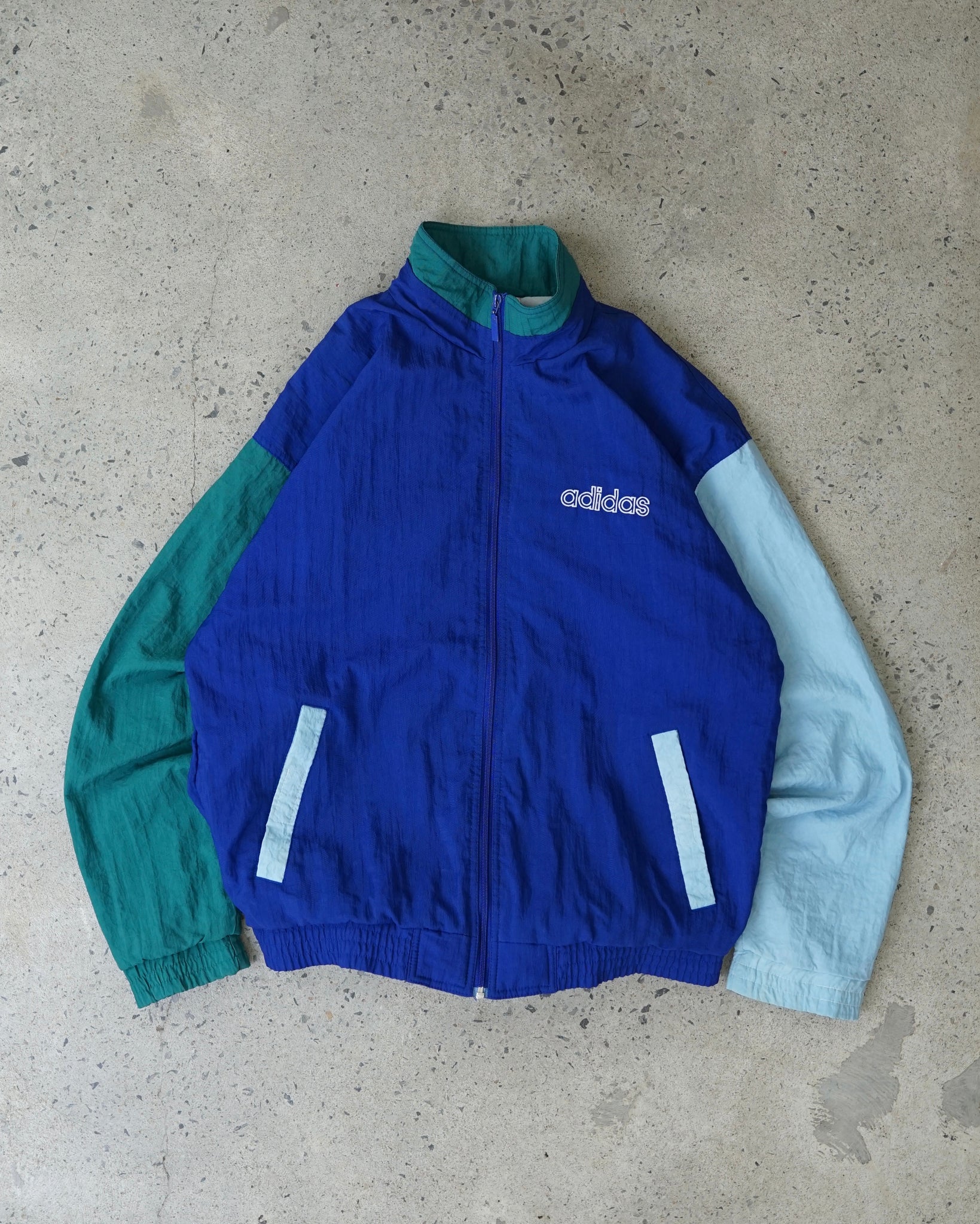 adidas zip-up windbreaker